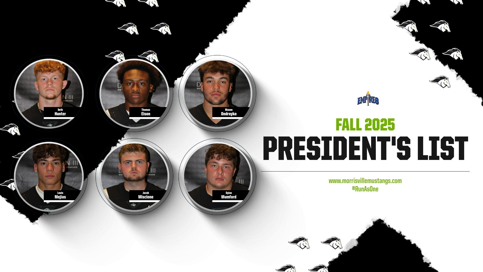 E8 Fall 2025 President's List Honorees