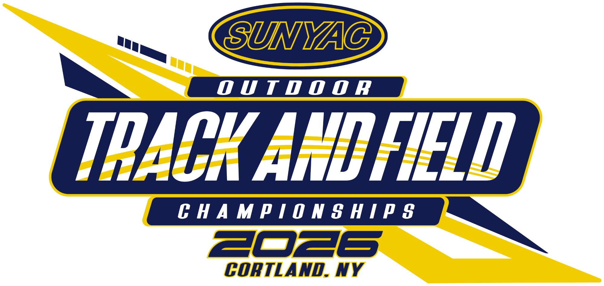 SUNYAC Outdoor Championship Logo for Track and Field