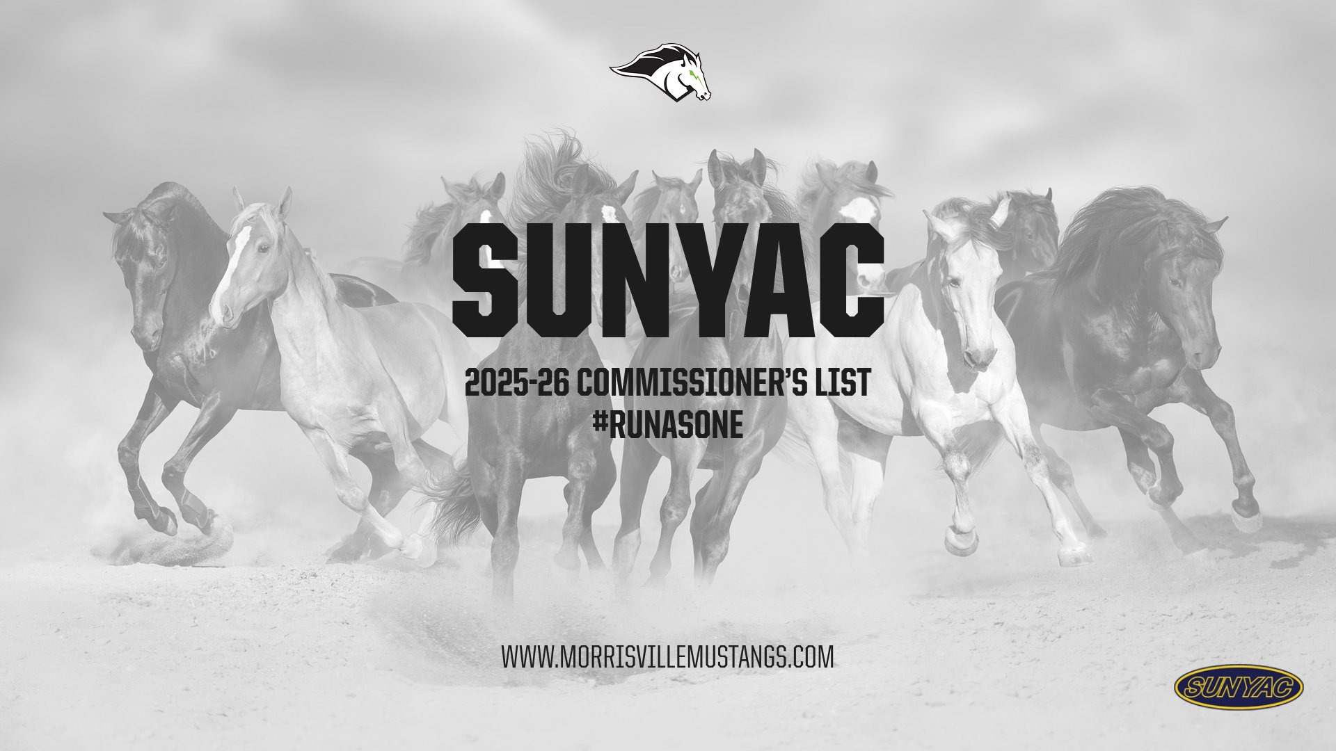 SUNYAC 2025-26 Commissioner's List honorees
