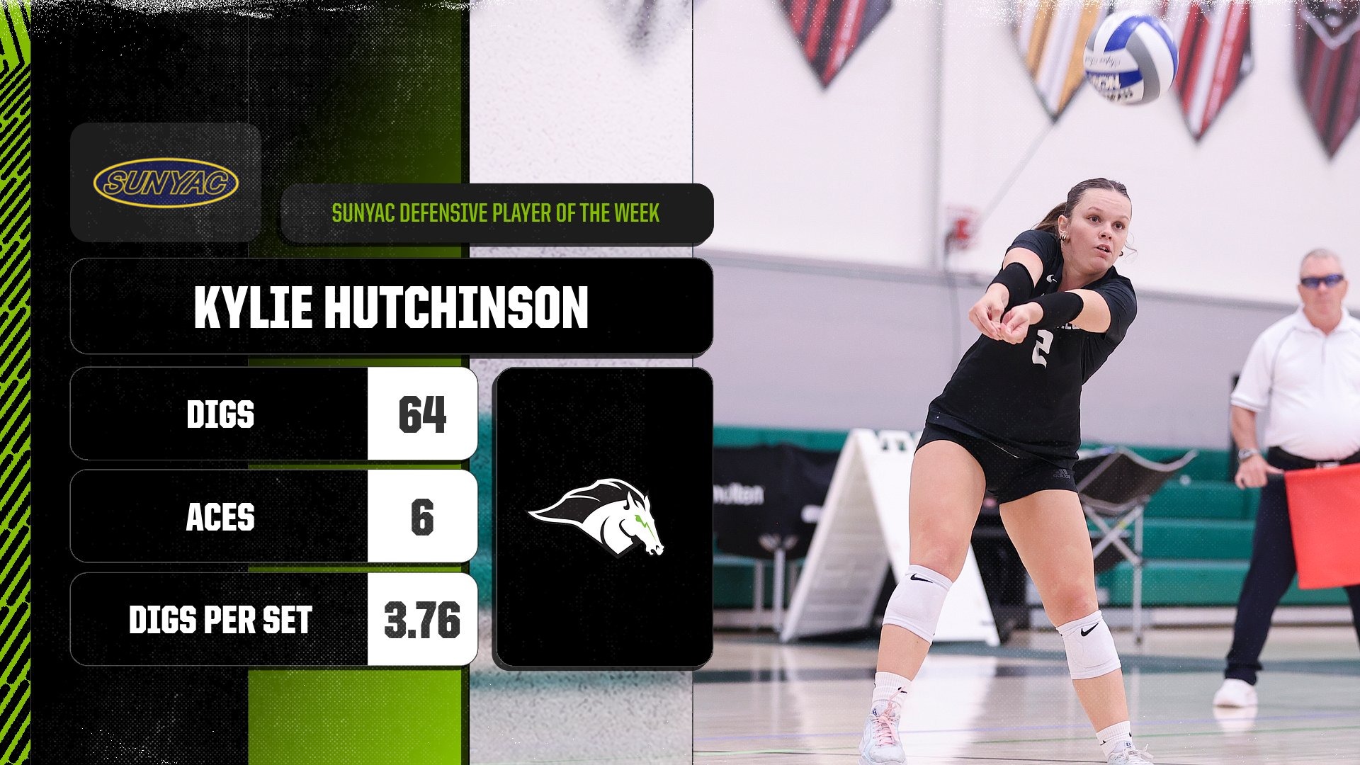 Kylie Hutchinson, SUNYAC Spry Volleyball Defensive Player of the Week - September 21, 2026