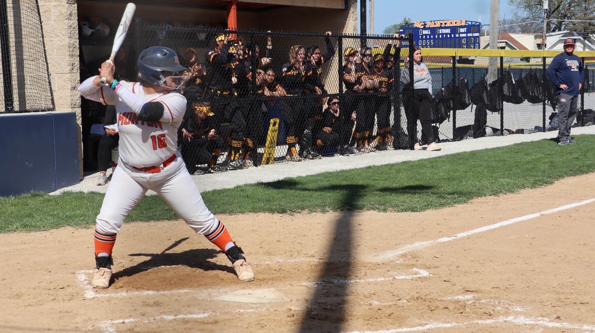 Itza Gonzales at bat