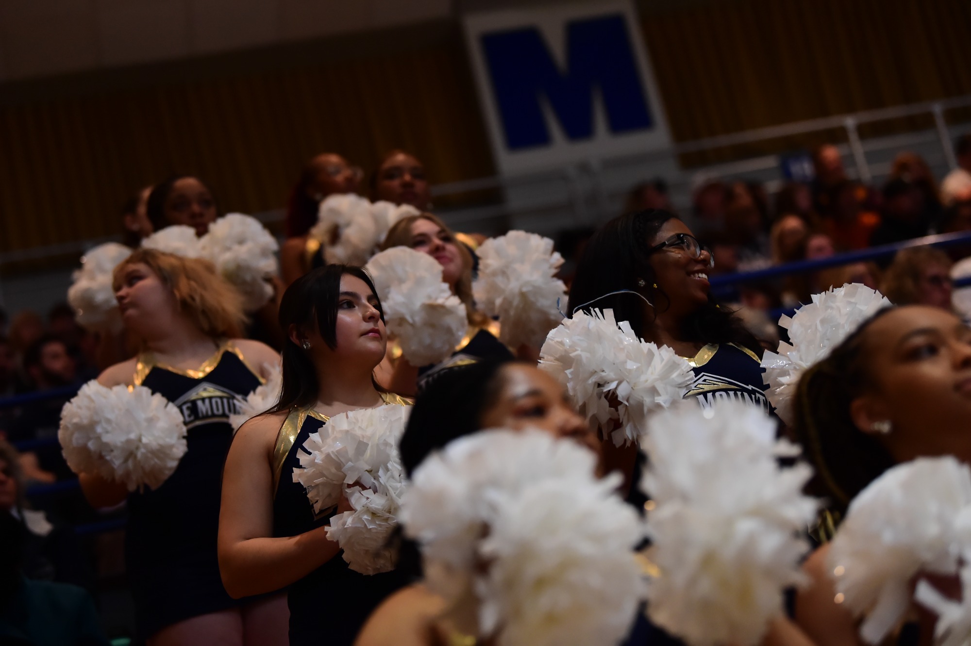 Dance Team in the Stands at the 2023 Homecoming