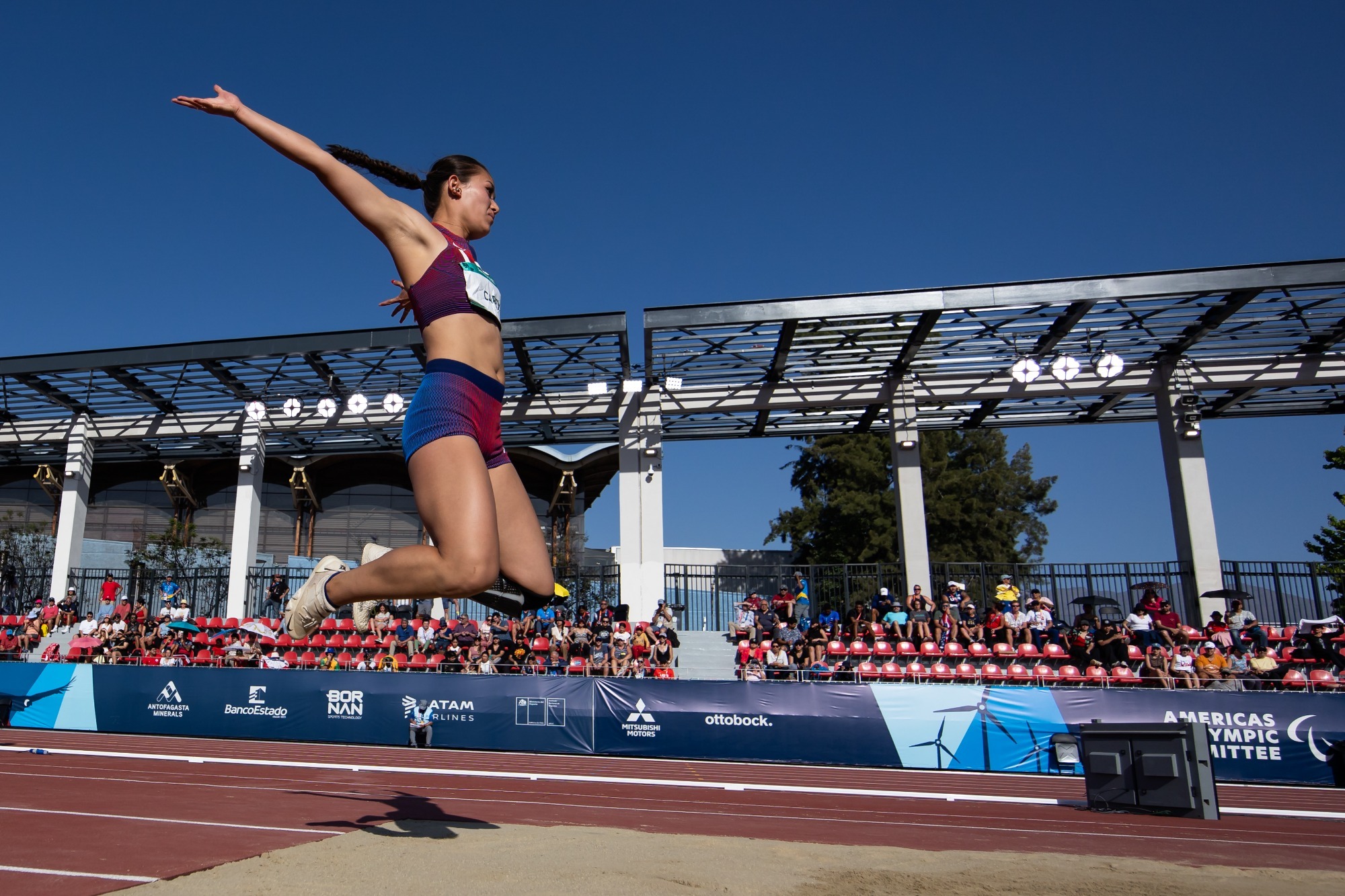 Annie Carey Jumping at a Paralympic Event