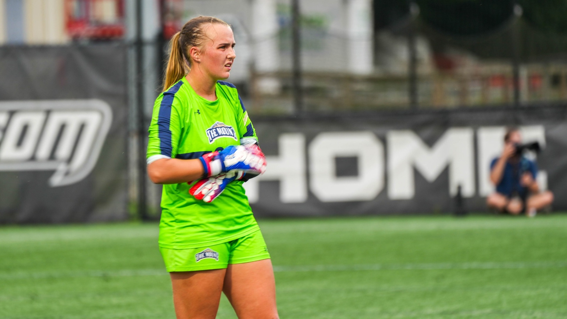 Abigail Makela In the Field Against Towson