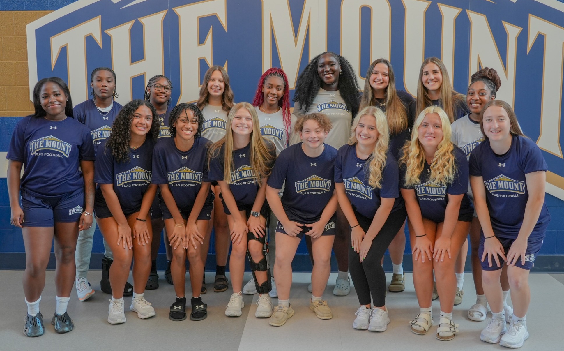 Flag Football Players at Headshot Day