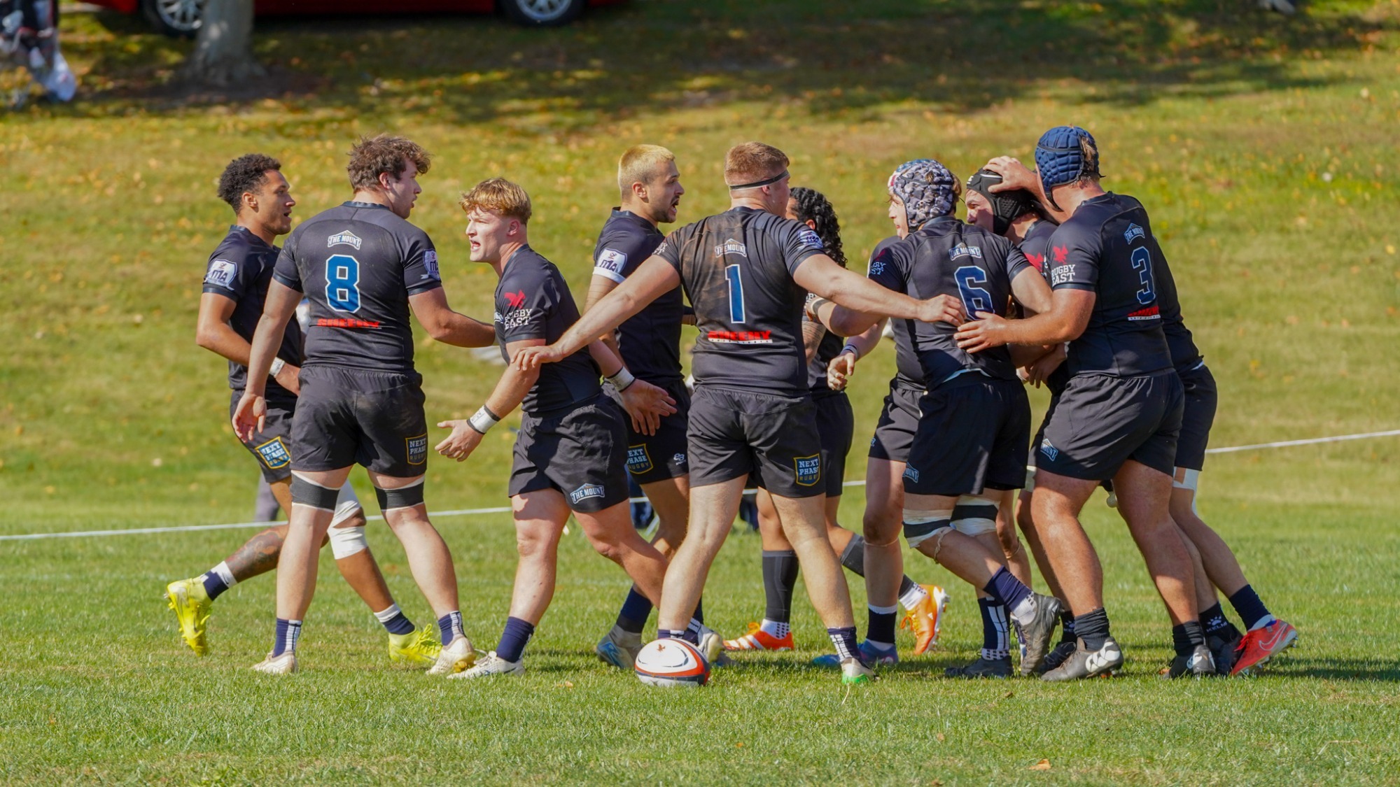 Team Celly after try v. Army 