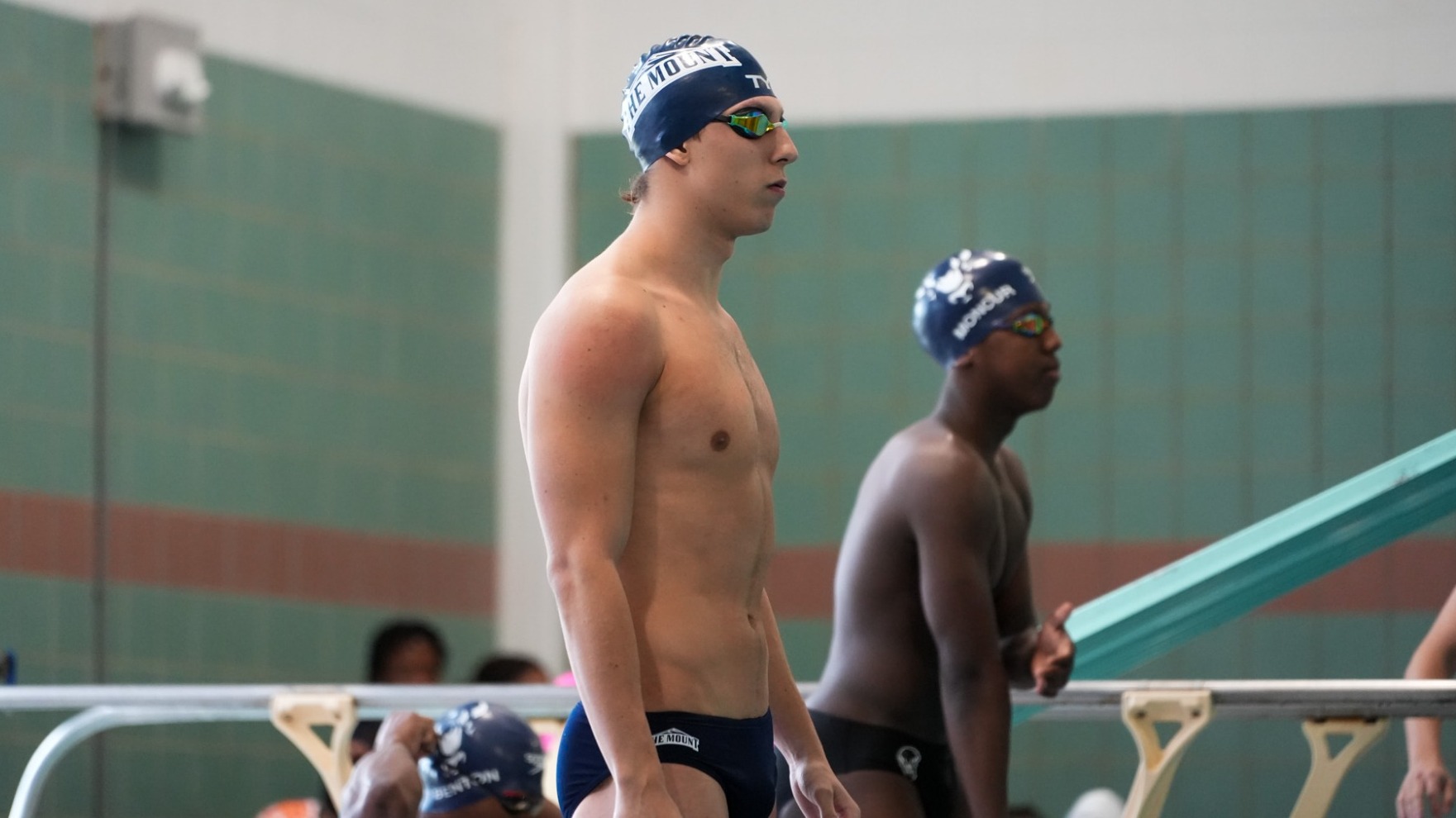 Adam Jozsa on the Starting Block for Mount Swimming 