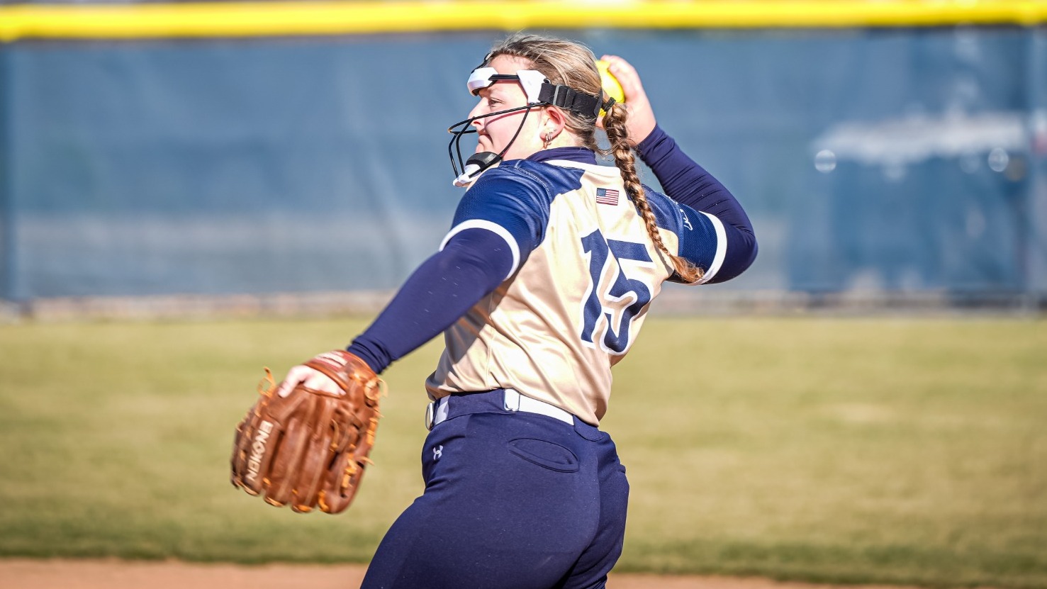 Courtney Chew Prepares to Throw the Ball