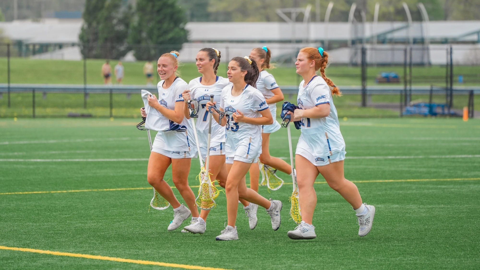 Mountaineers Running Over to the Stands After A Win