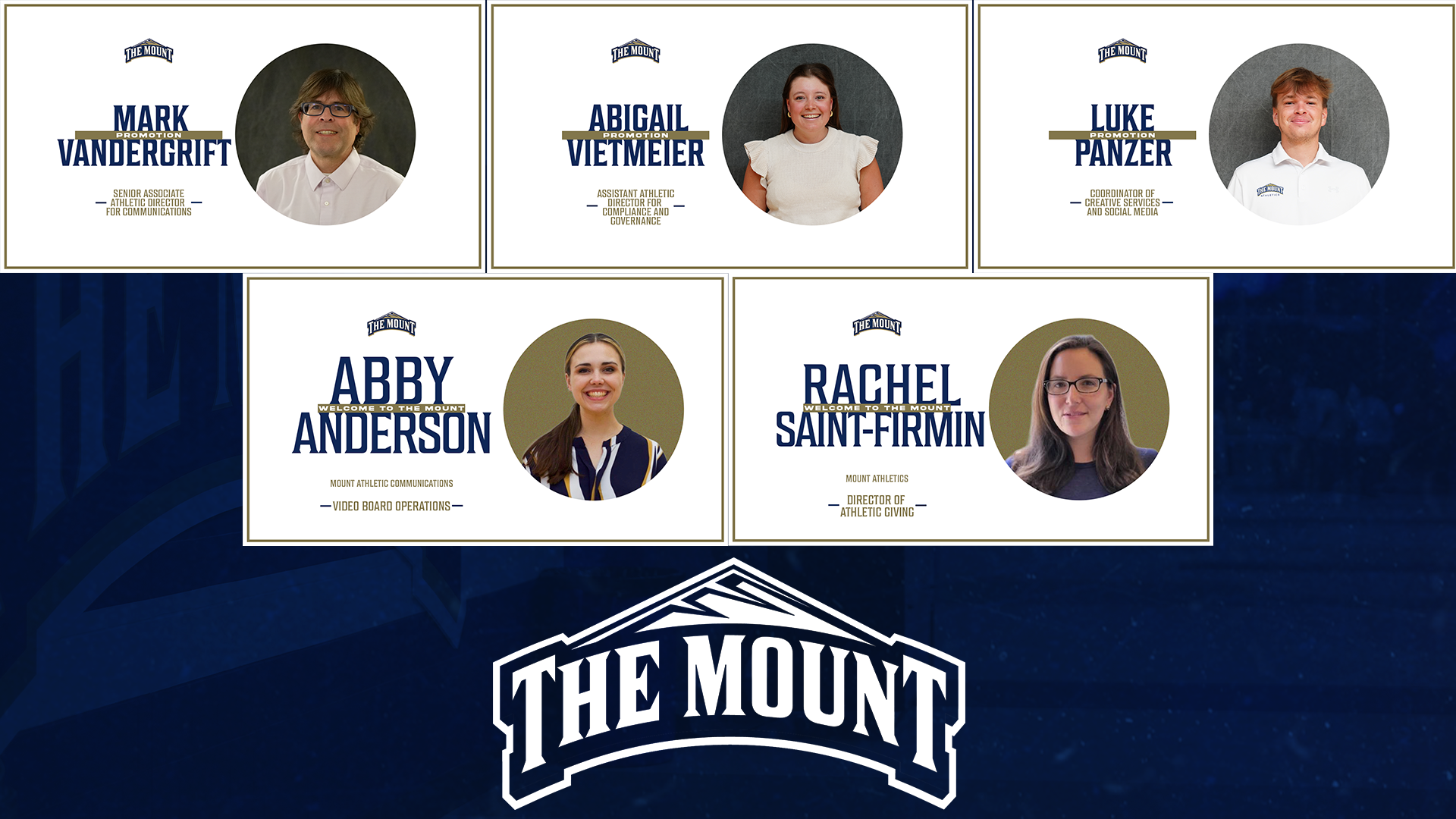 Five Staffing Promotions and Hires (Mark Vandergrift, Abigail Vietmeier, Luke Panzer, Abby Anderson, Rachel Saint-Firmin)