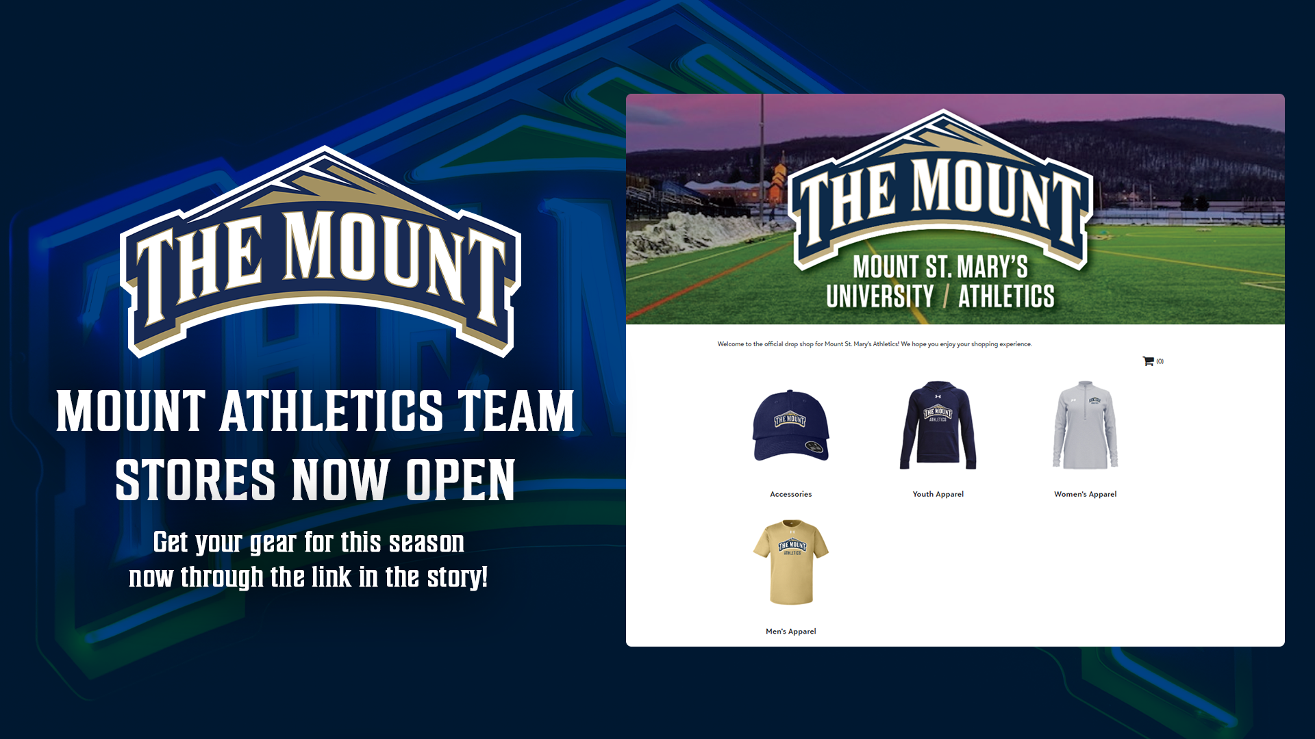 Mount St. Mary's Launches New Online Store Graphic