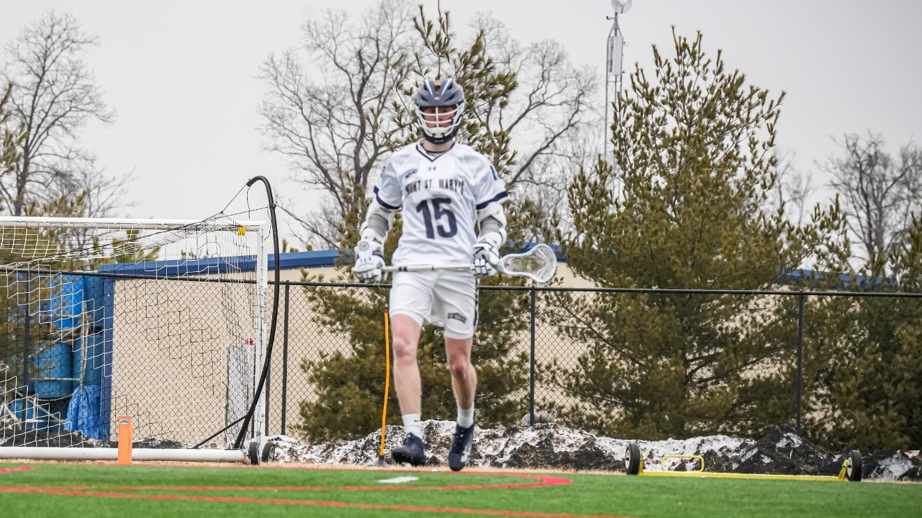 Carter Quested Awaits a Pass on the Lacrosse Field