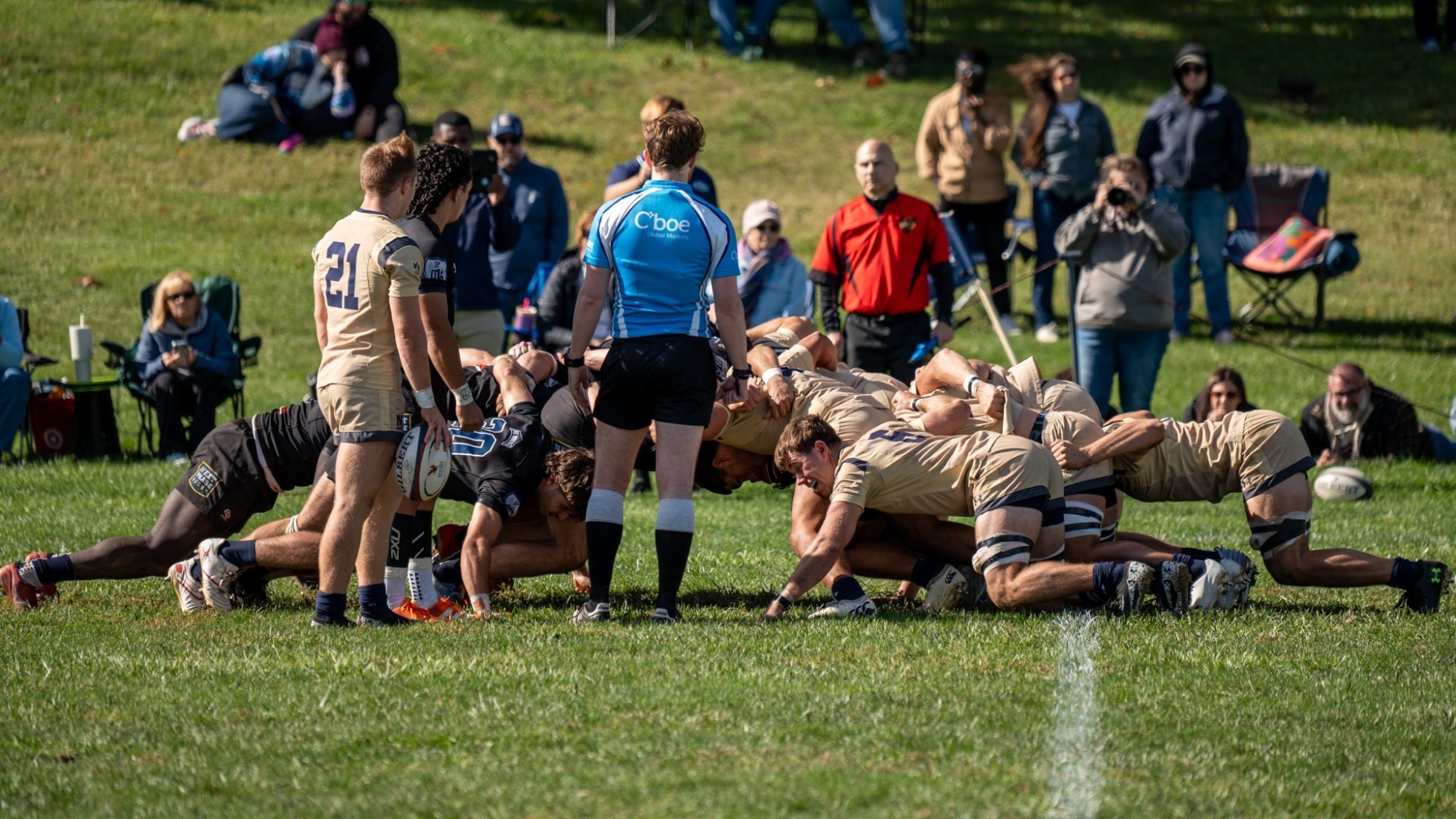 Mount Rugby in a Scrum versus Navy