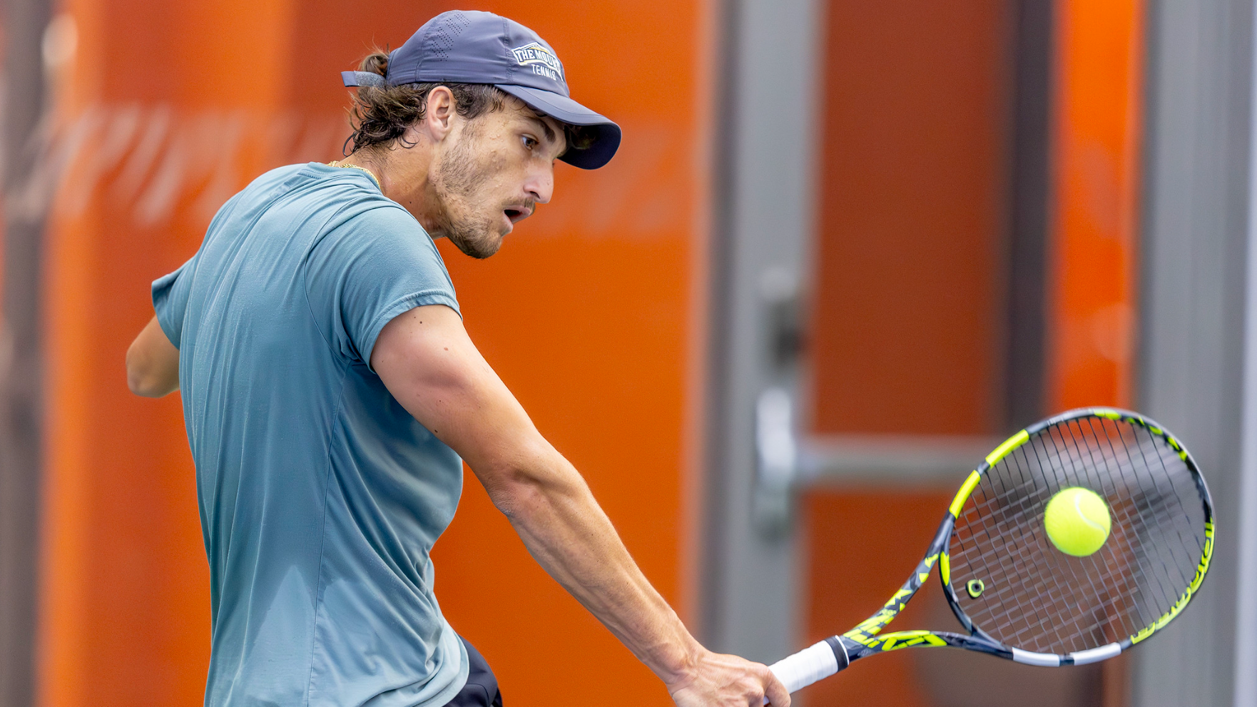 Alessio Guarino Hitting Tennis Ball