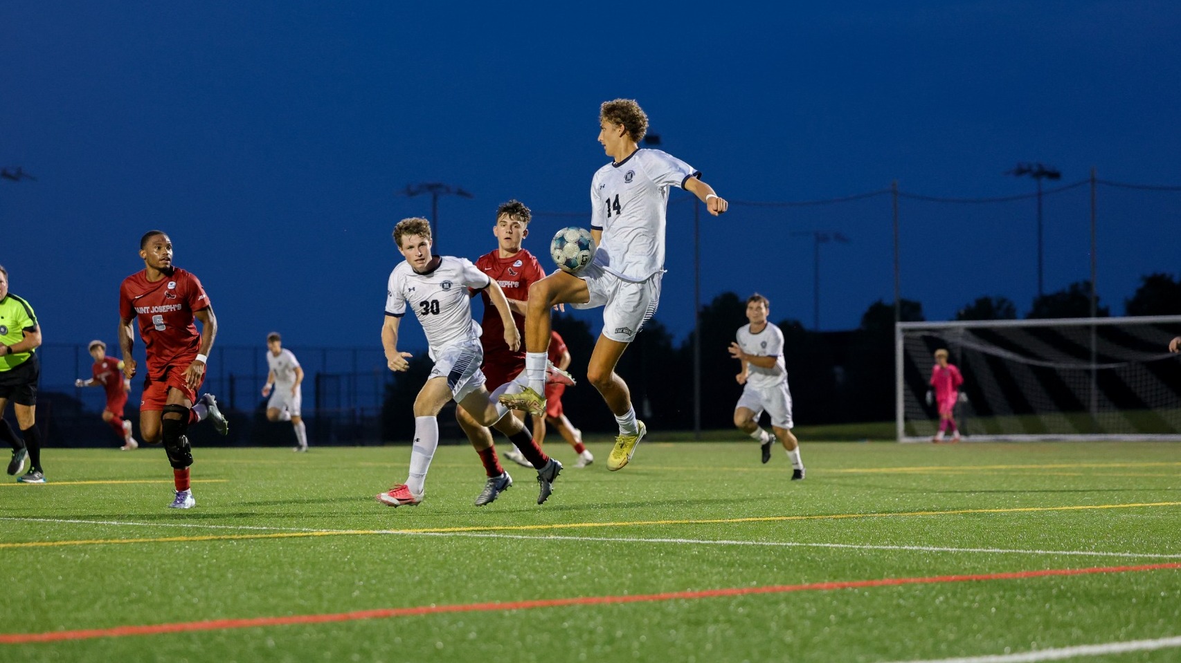 Camden Marquette Works to Corral the Soccer Ball