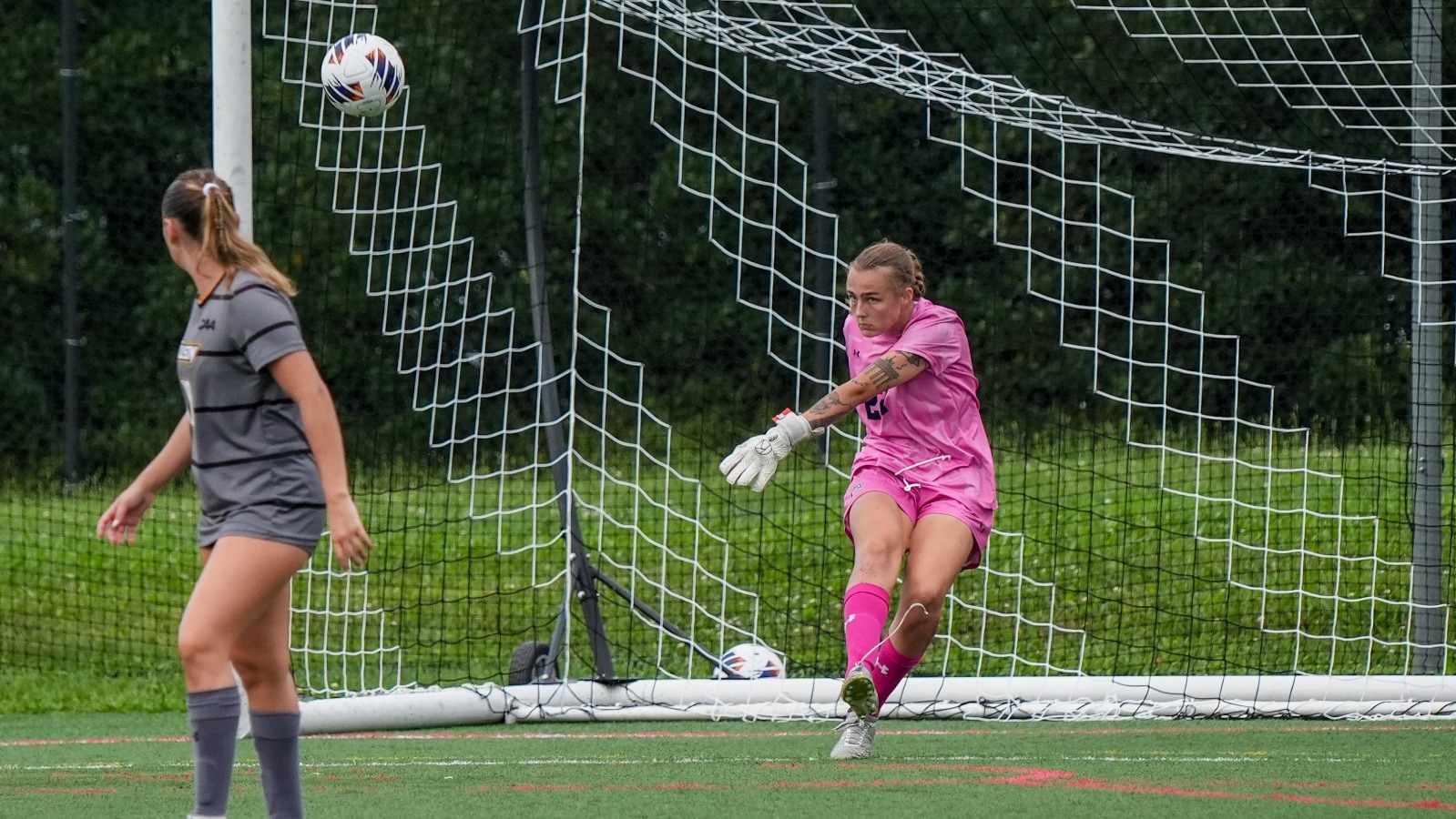 Abby Makela Launching a Ball
