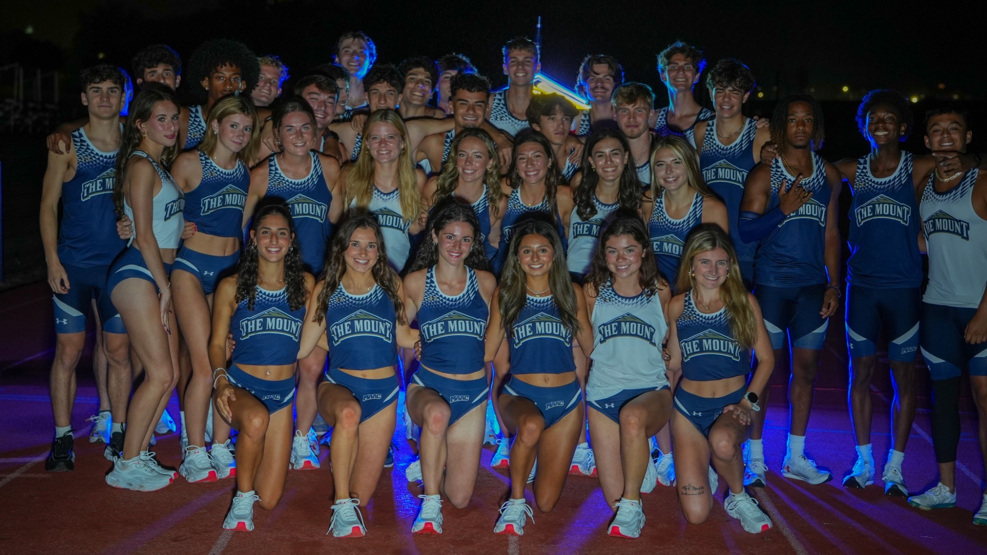 Numerous Members of the Mount Track & Field Team