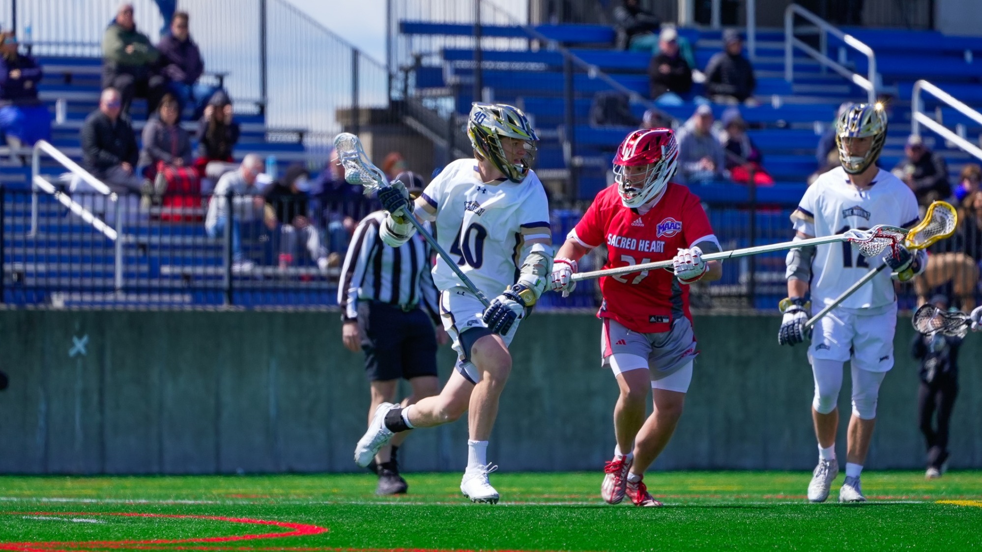 Kevin Whitty Looks to Skirt Past a Defender