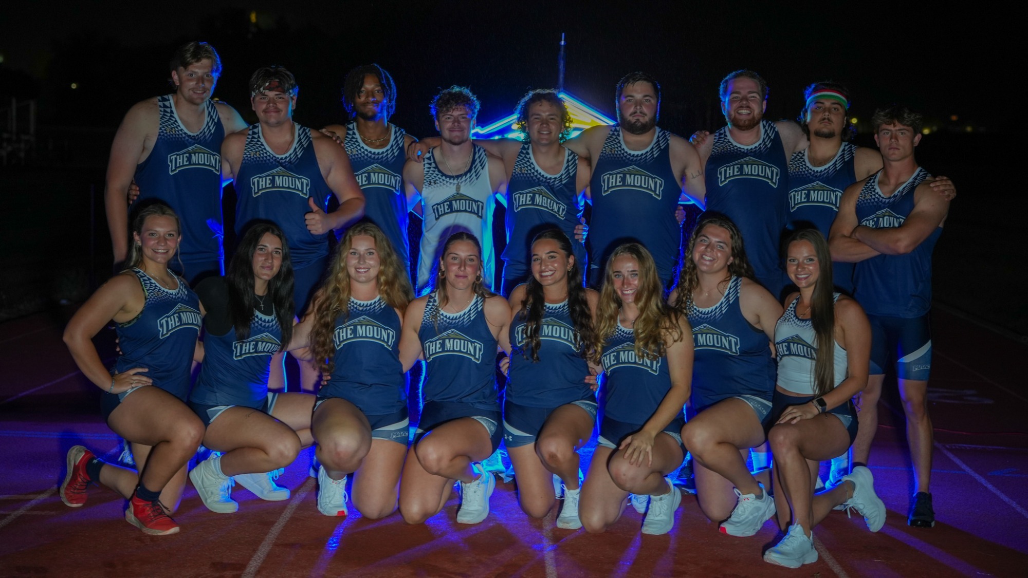 Members of the Mount Track & Field Team