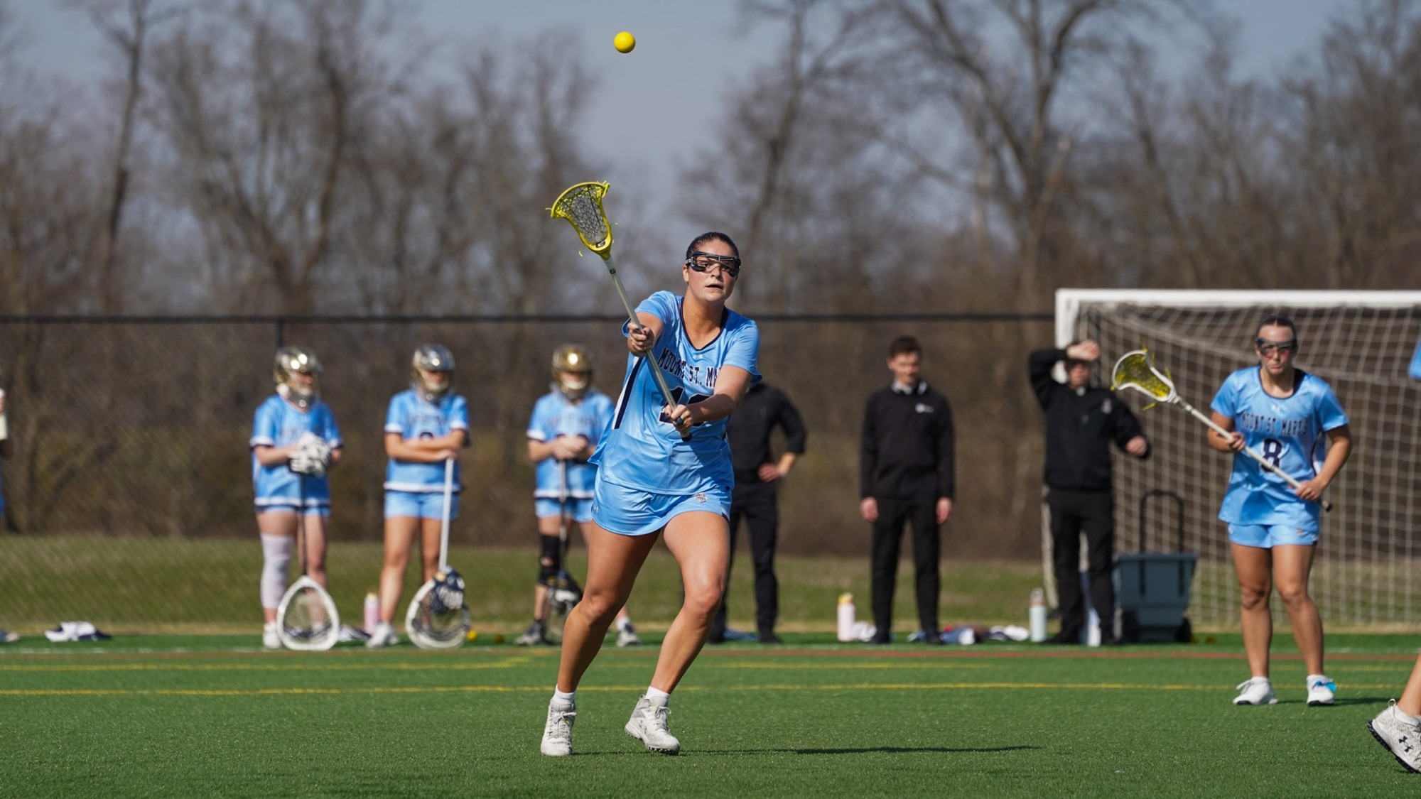 MK Allingham Firing a Pass During a Game