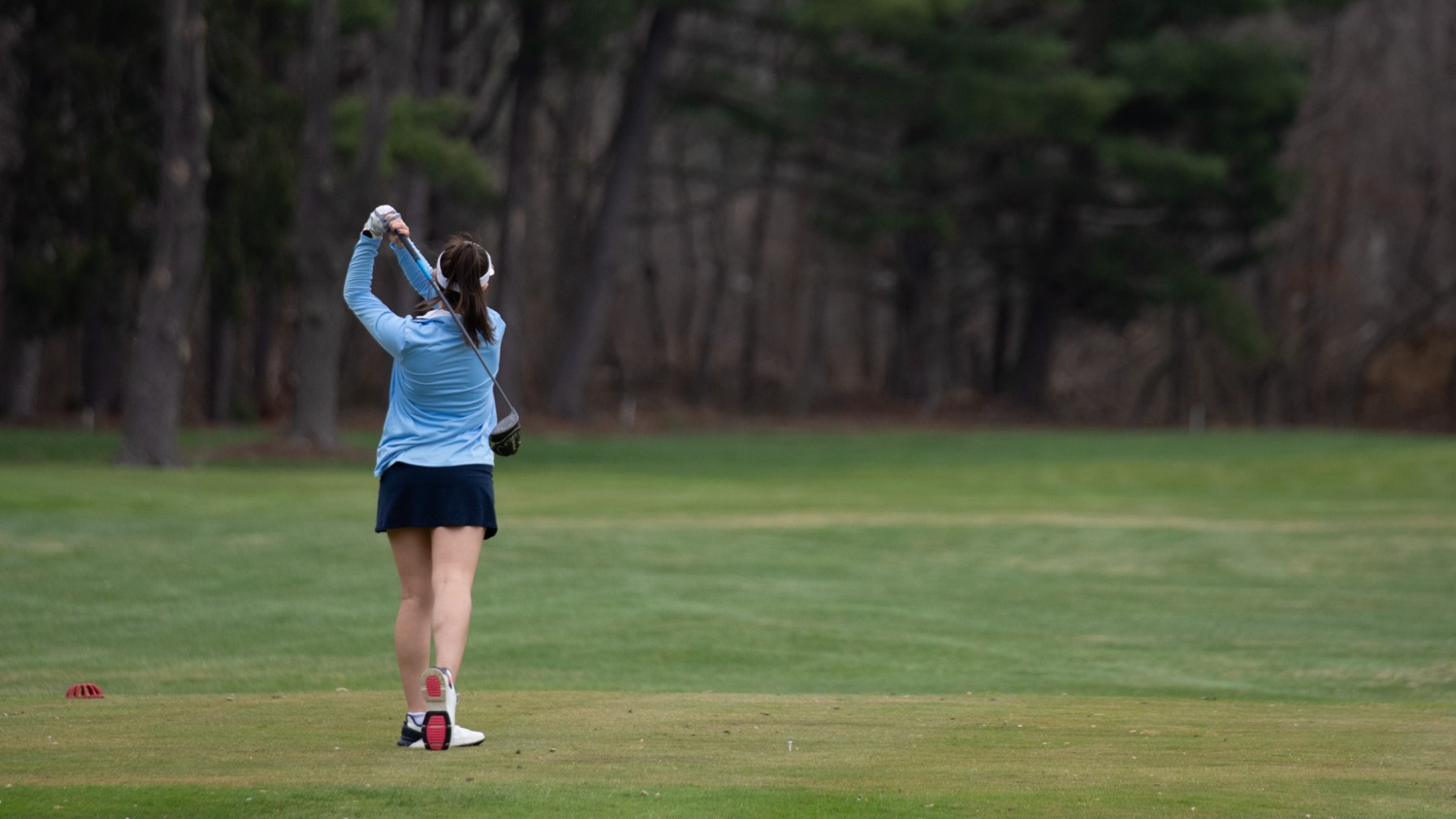 Mount Golfer Finishes Her Backswing