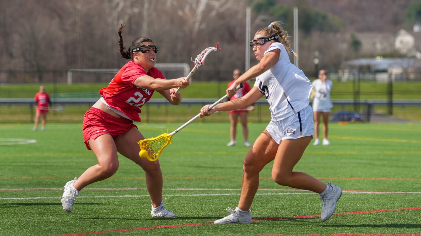 Haylee Bittinger Fires a Shot for a Goal against Marist