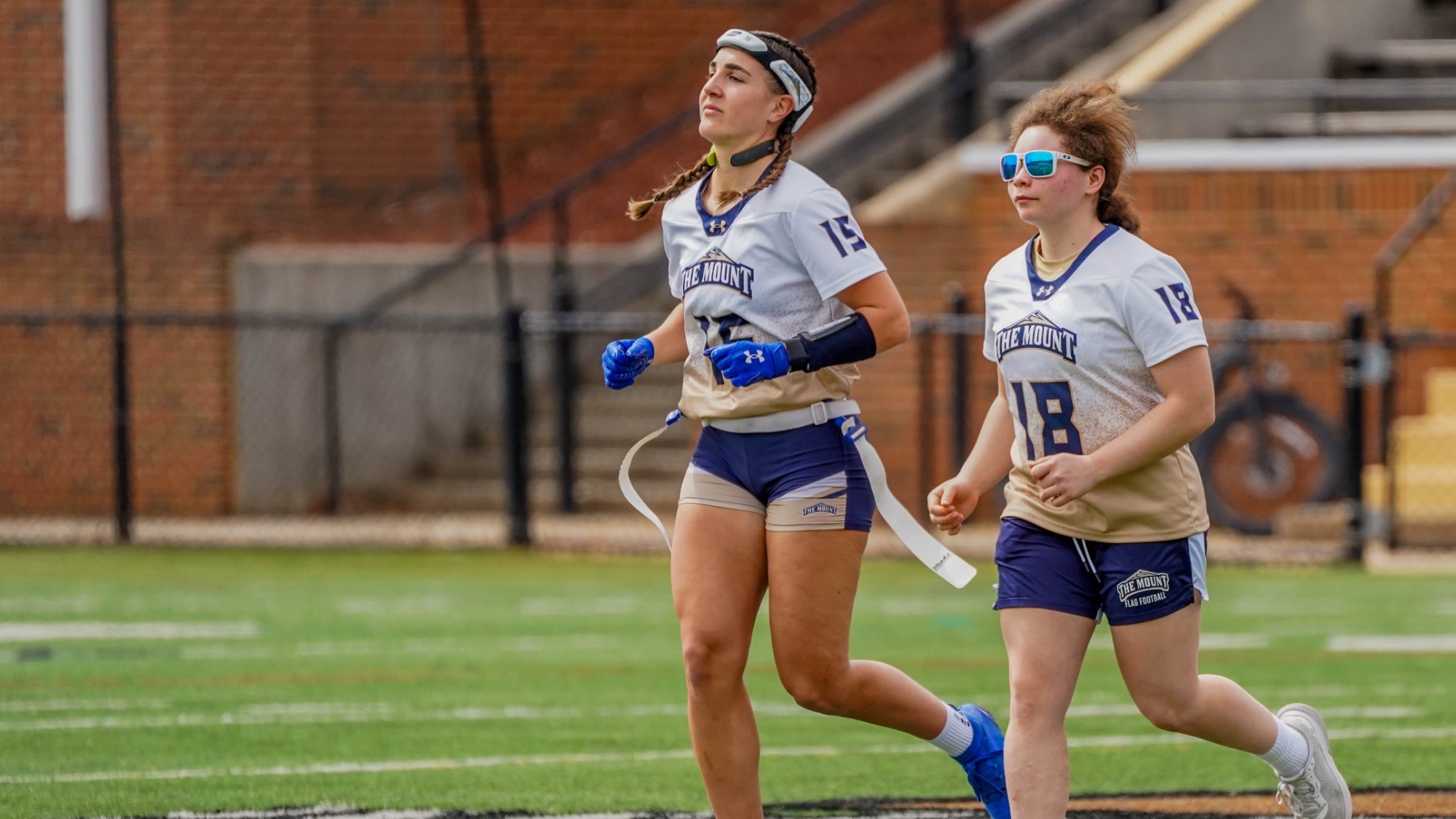 Annabelle Haught and Jordyn Dodson-Jenson Running Alongside Each Other