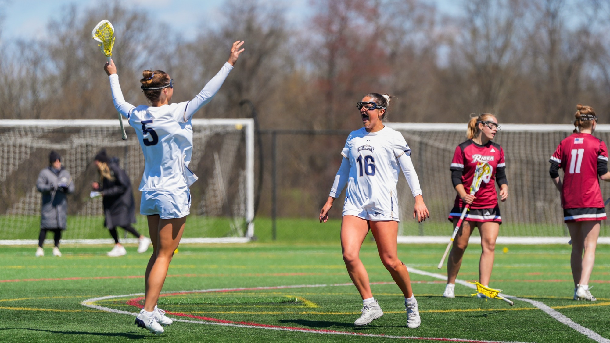 MK Allingham Screams at Peyton Sims After Scoring a Goal 