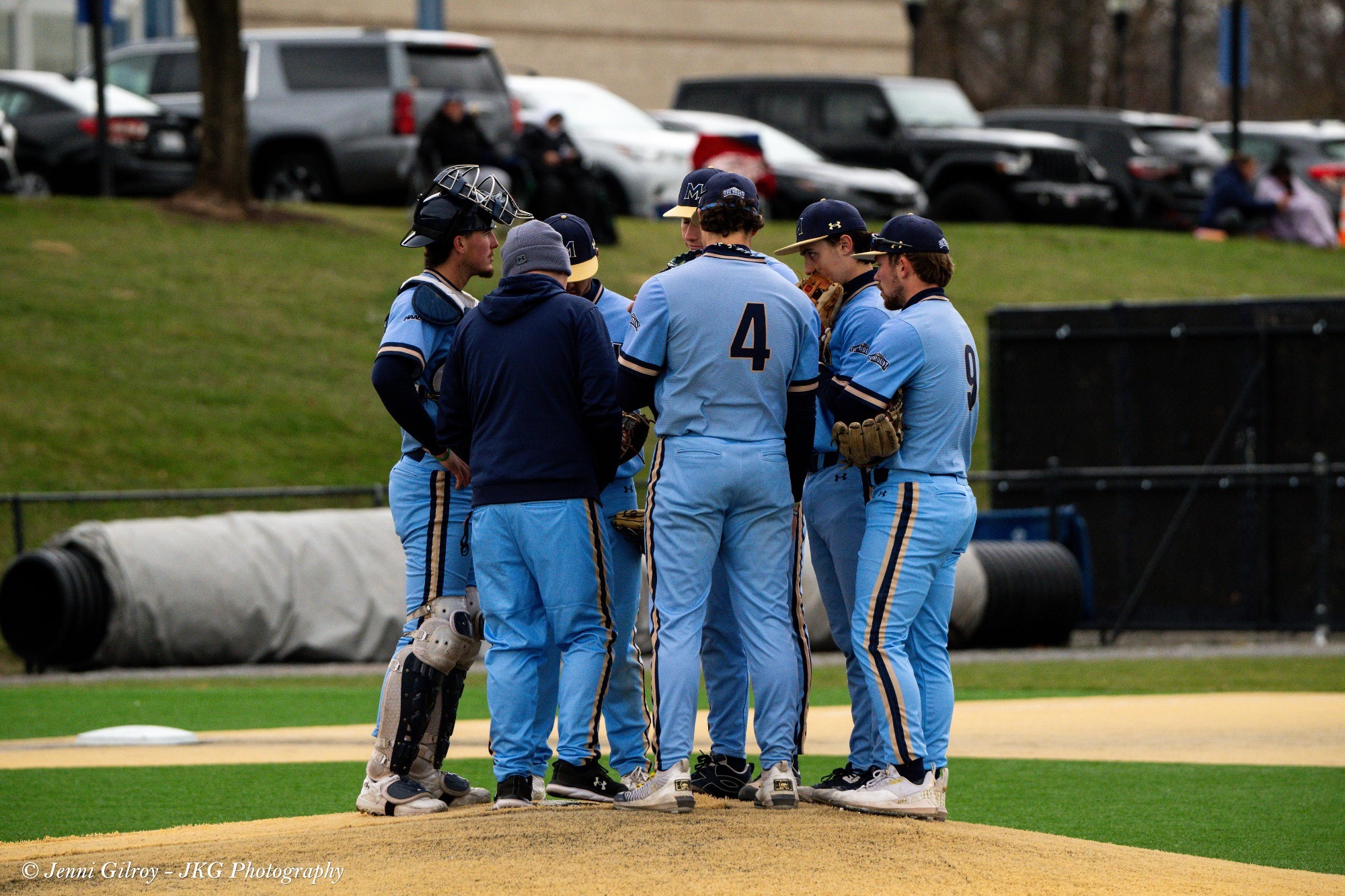 Team mound visit v. Rider 2026