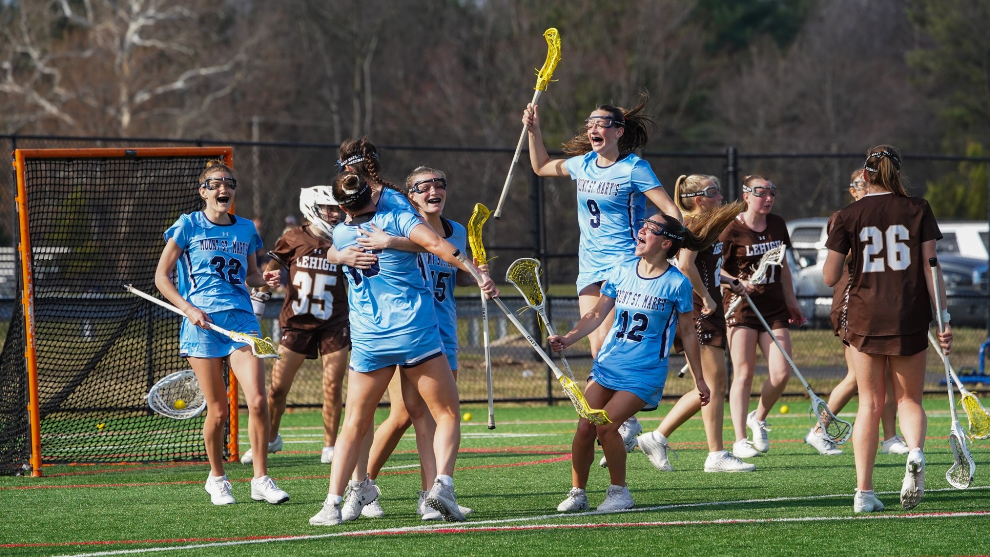 Mountaineers Shot with Jubilance after a Goal