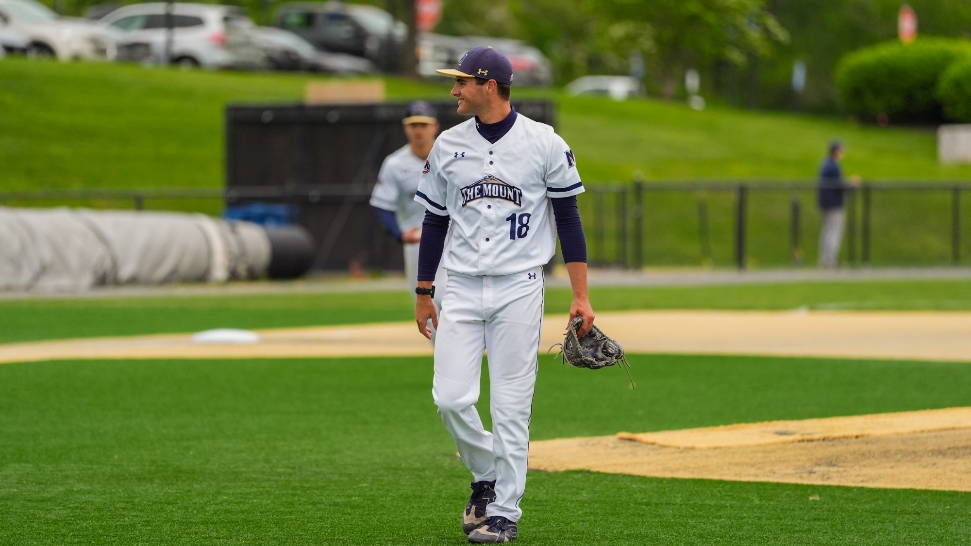 Kimble looks into away dugout after nine strikeout day v. Coppin State 2026