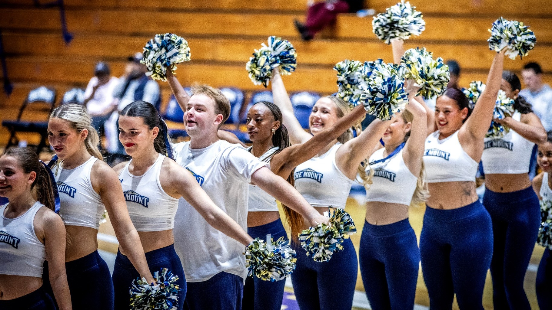Dance Team Performing a Routine During a Game