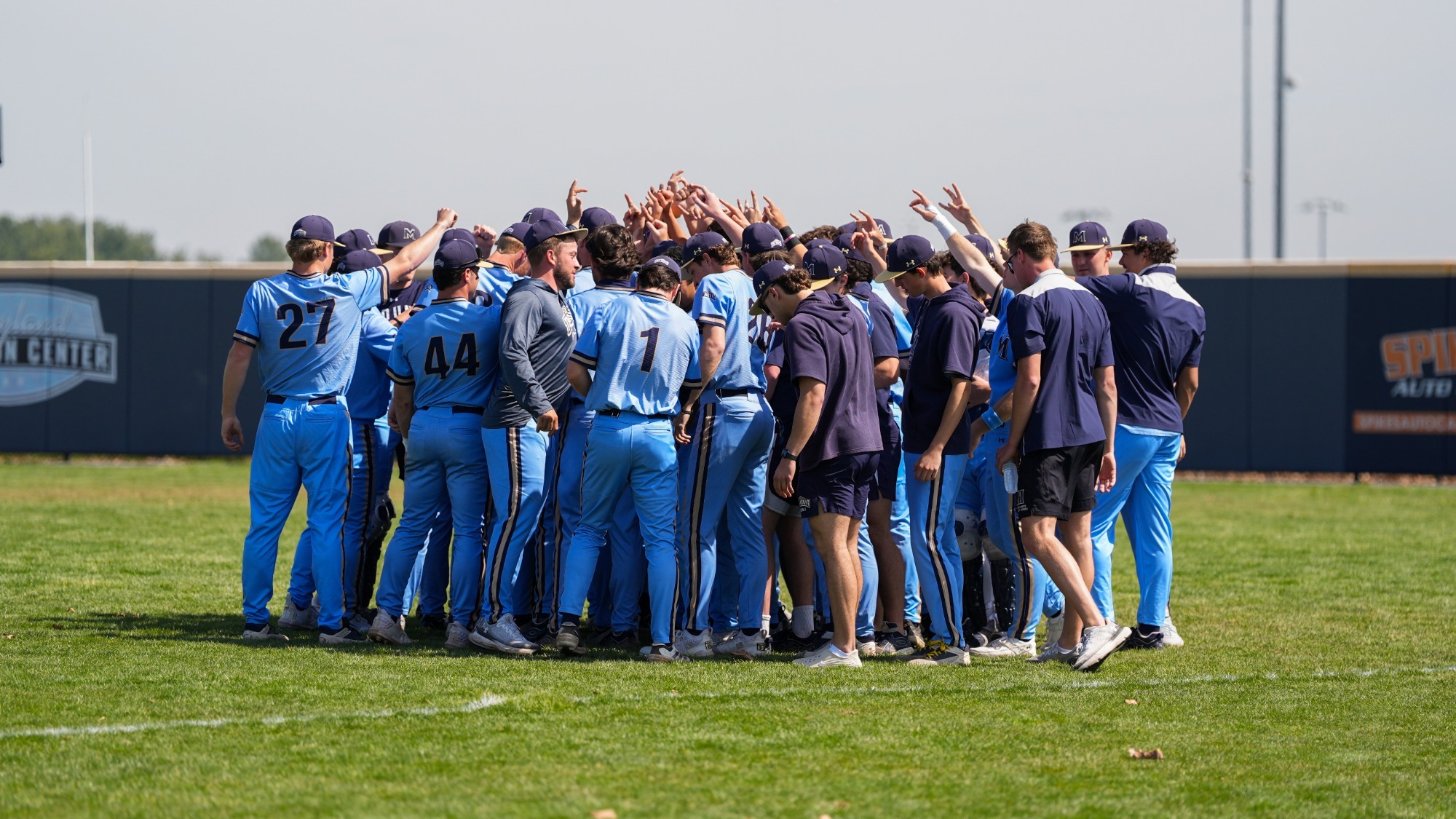 Baseball Team Photo in a Pregame Huddle