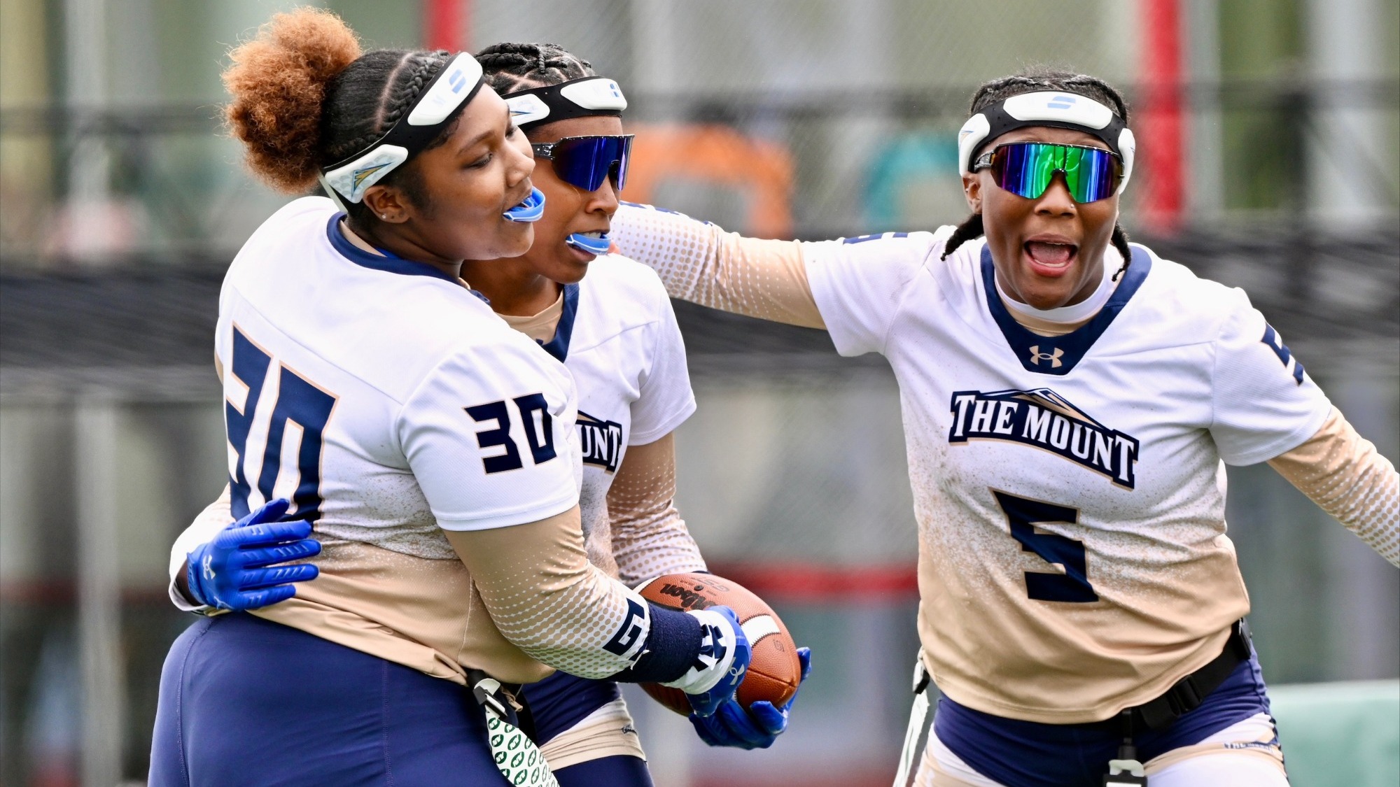 Jayanna Goines, Alyssa Lane, and Ace Stokes Celebrate a Play