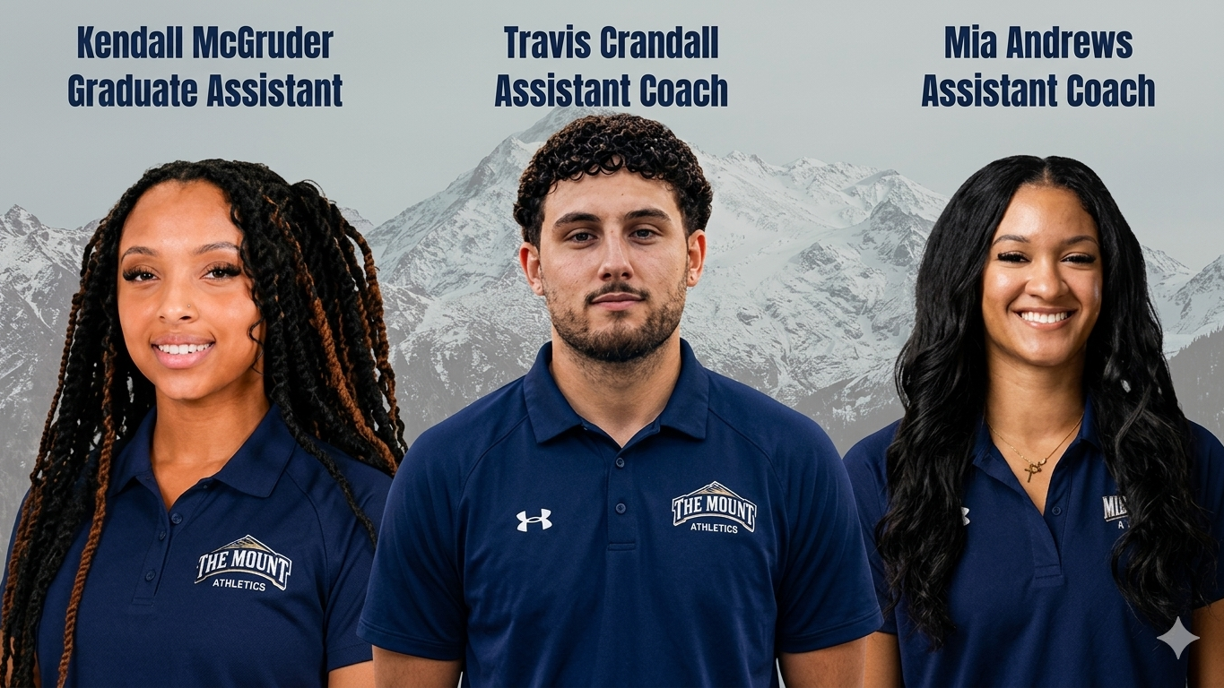 New Women's Basketball Assistant Coaches (Kendall McGruder, Travis Crandall, Mia Andrews)