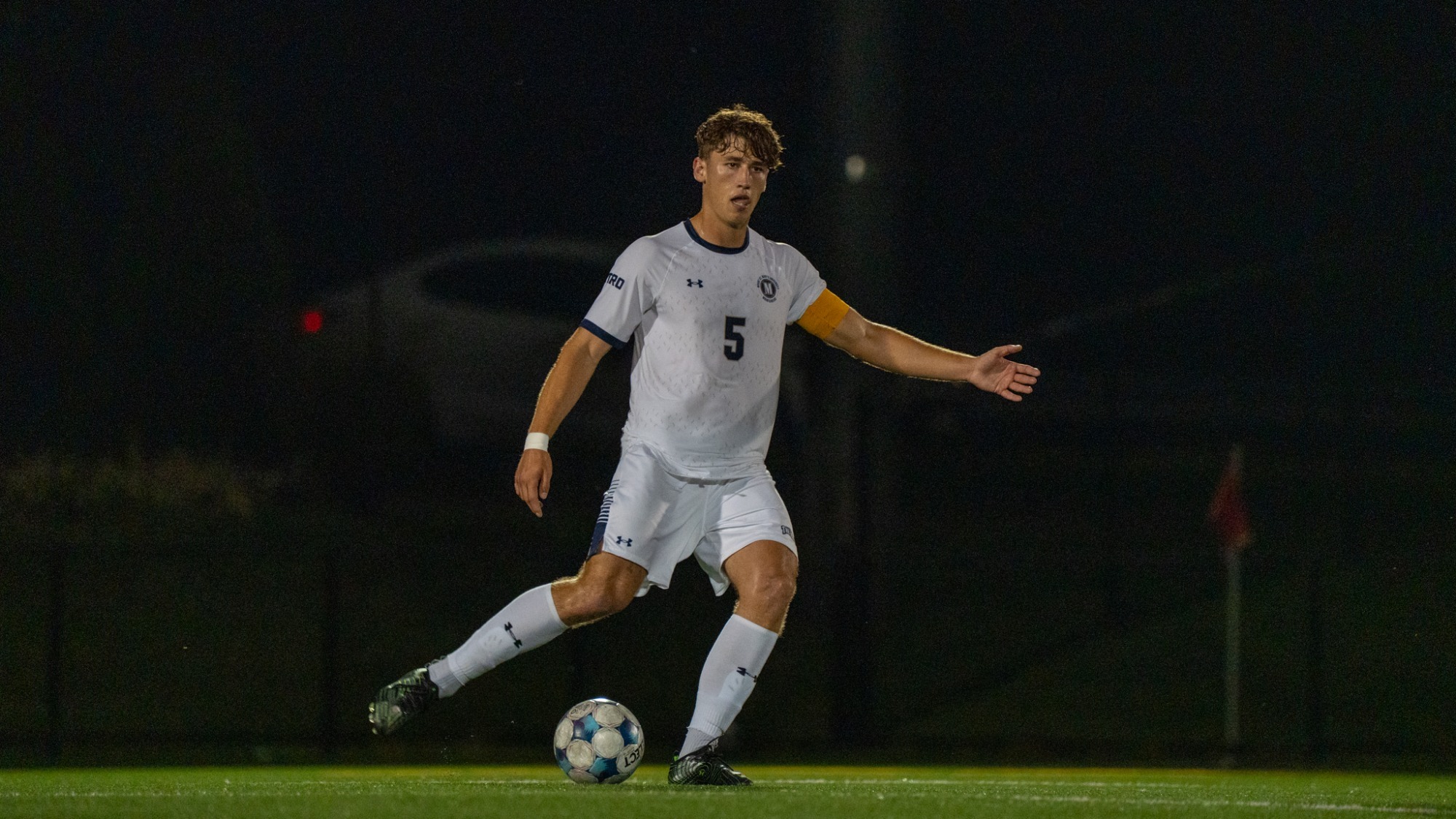 Noah Kaiser Signaling while Kicking a Ball