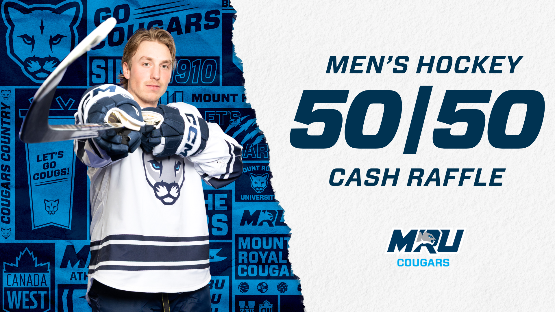 MRU Men's Hockey 50/50 cash raffle