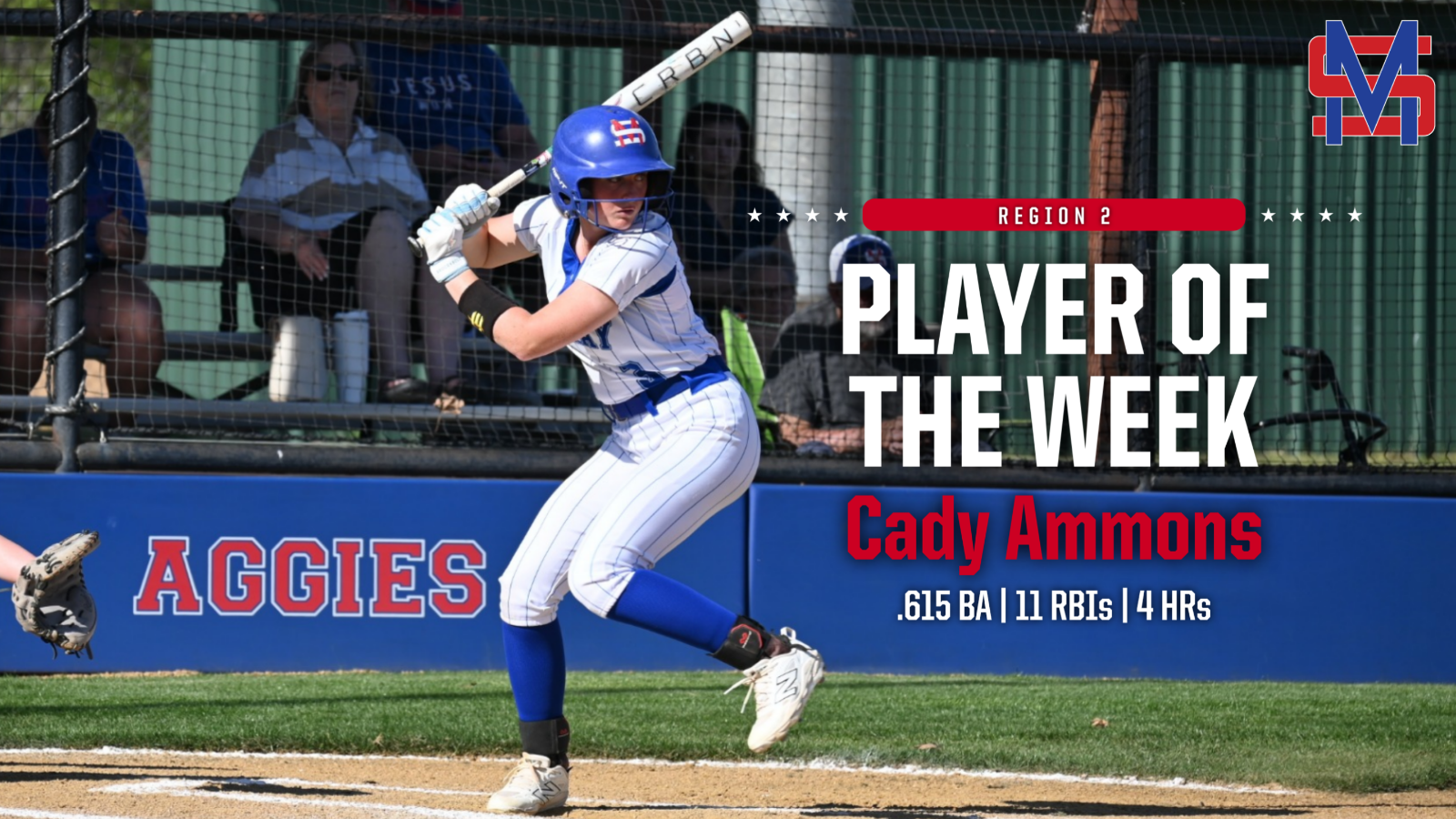 Cady Ammons Earns Region 2 Player of the Week Honors