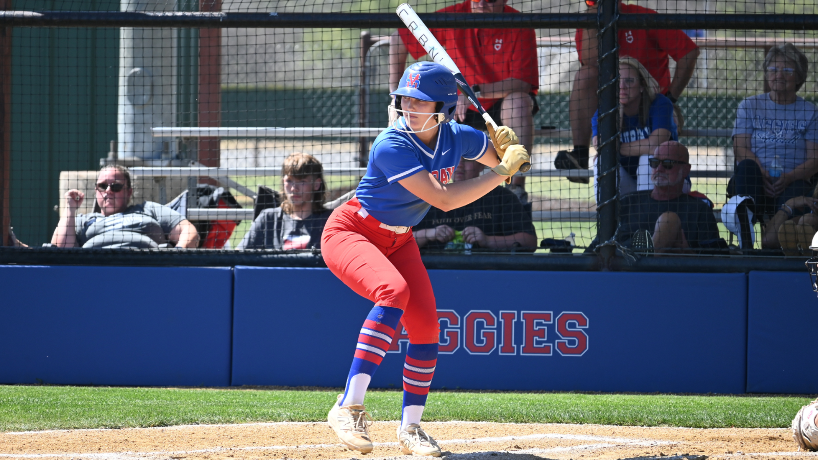Lilly hitting in the batter's box