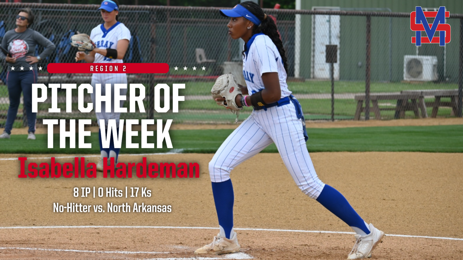 Bella Hardeman - Pitcher of the Week - 4.27 in circle