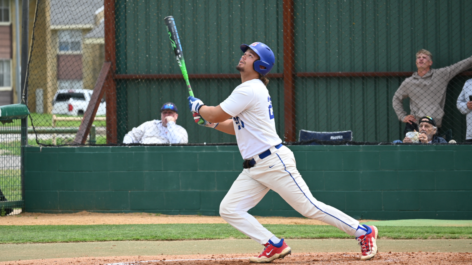 Tanner Norman hitting in last home series