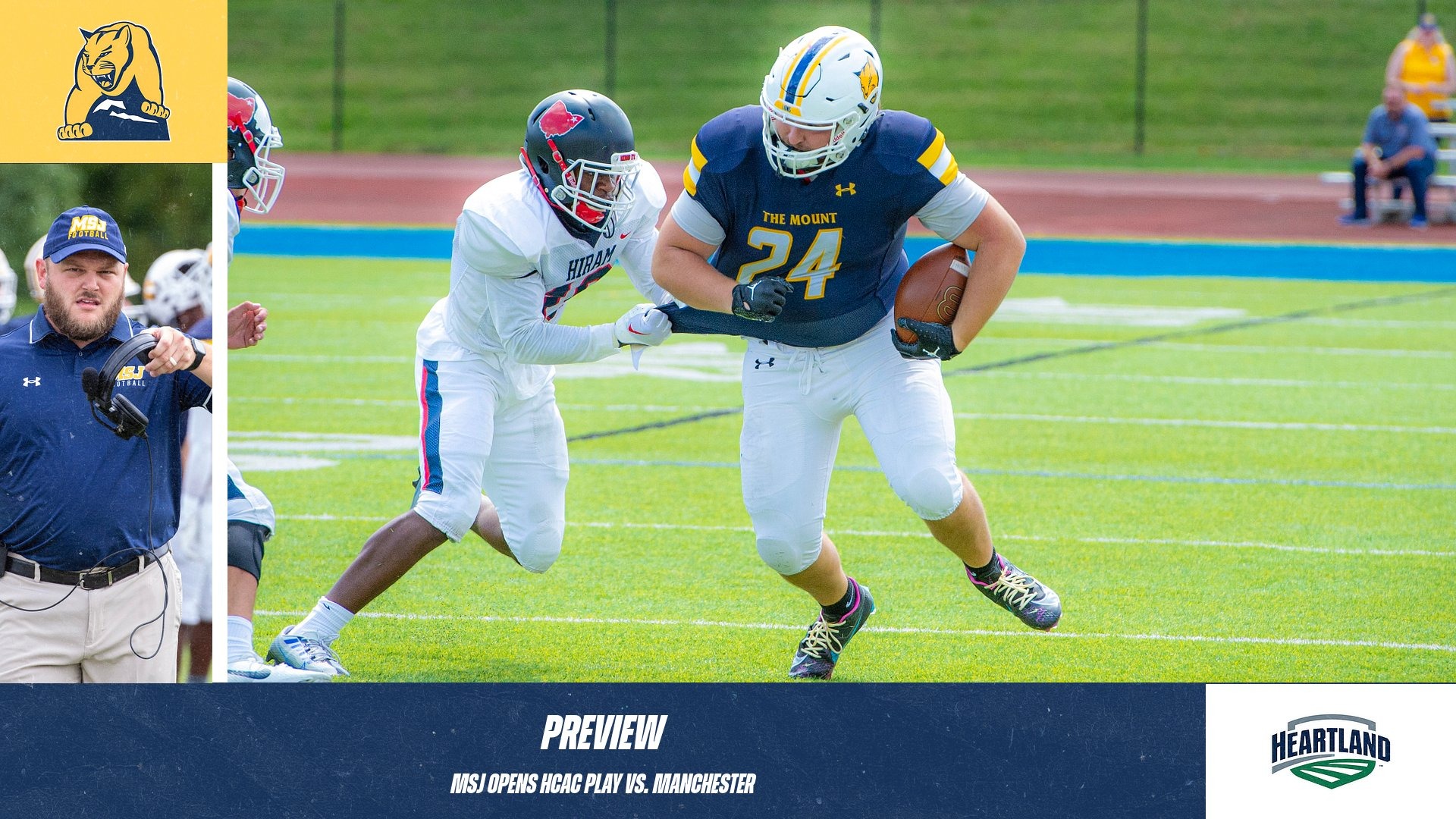 PREVIEW Football Set to Open HCAC Play vs. Manchester at Home Mount