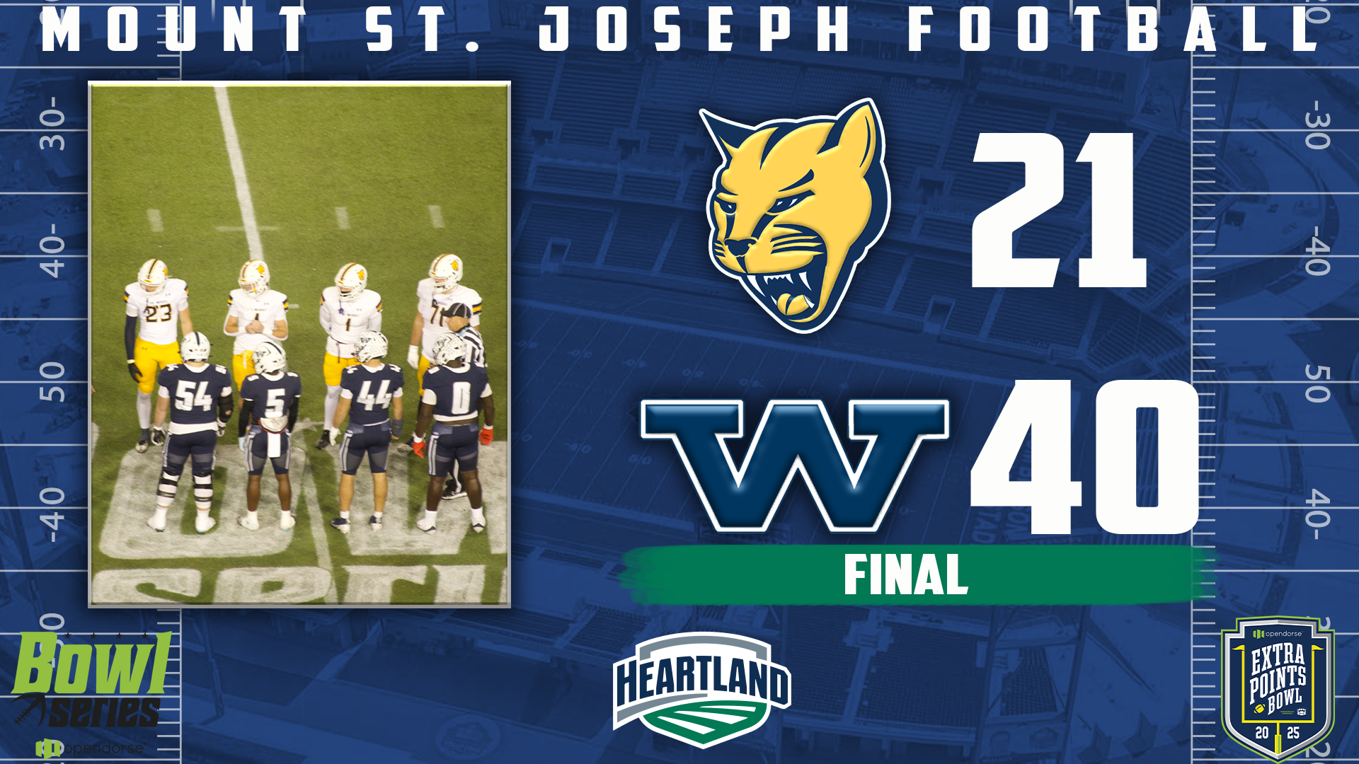 Lions fall to Westminster 21-40 in Extra Points Bowl