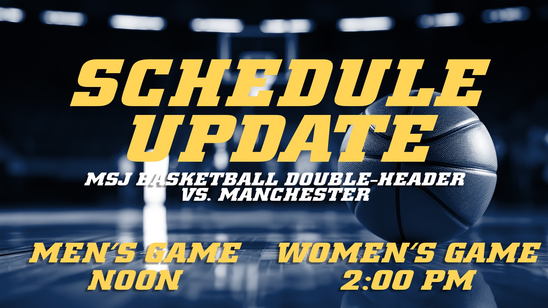 Basketball Schedule Change