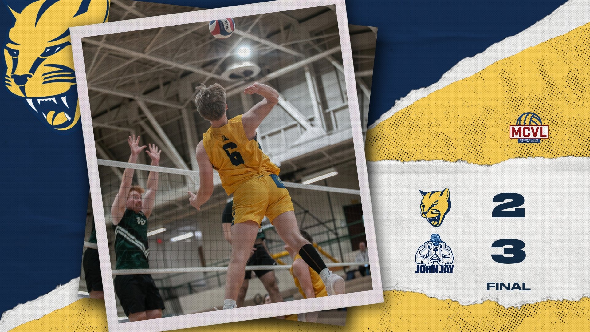 MSJ Men's volleyball falls to John Jay in 5 set battle 