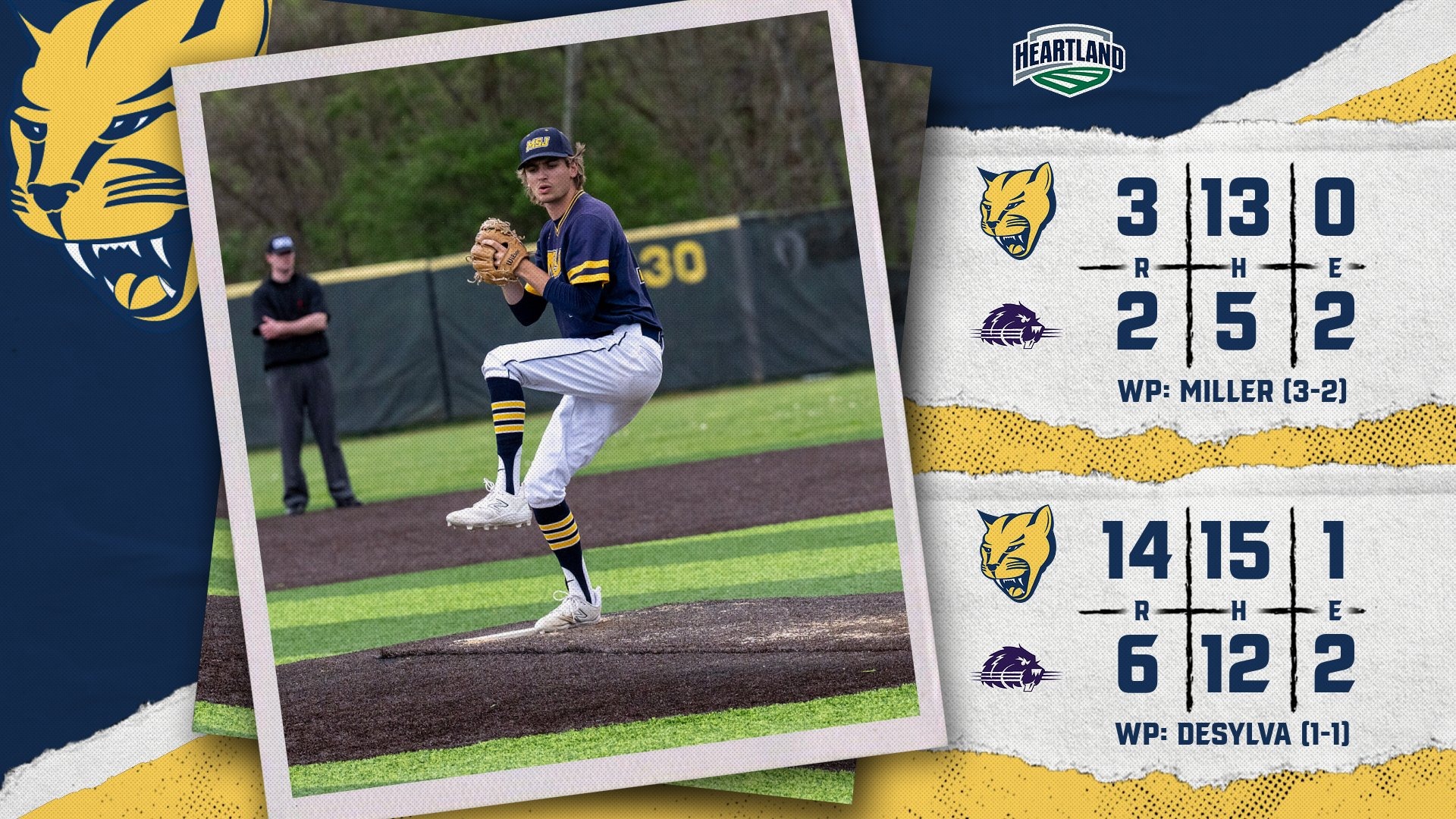 Mount St. Joseph Baseball beats Bluffton in double-header