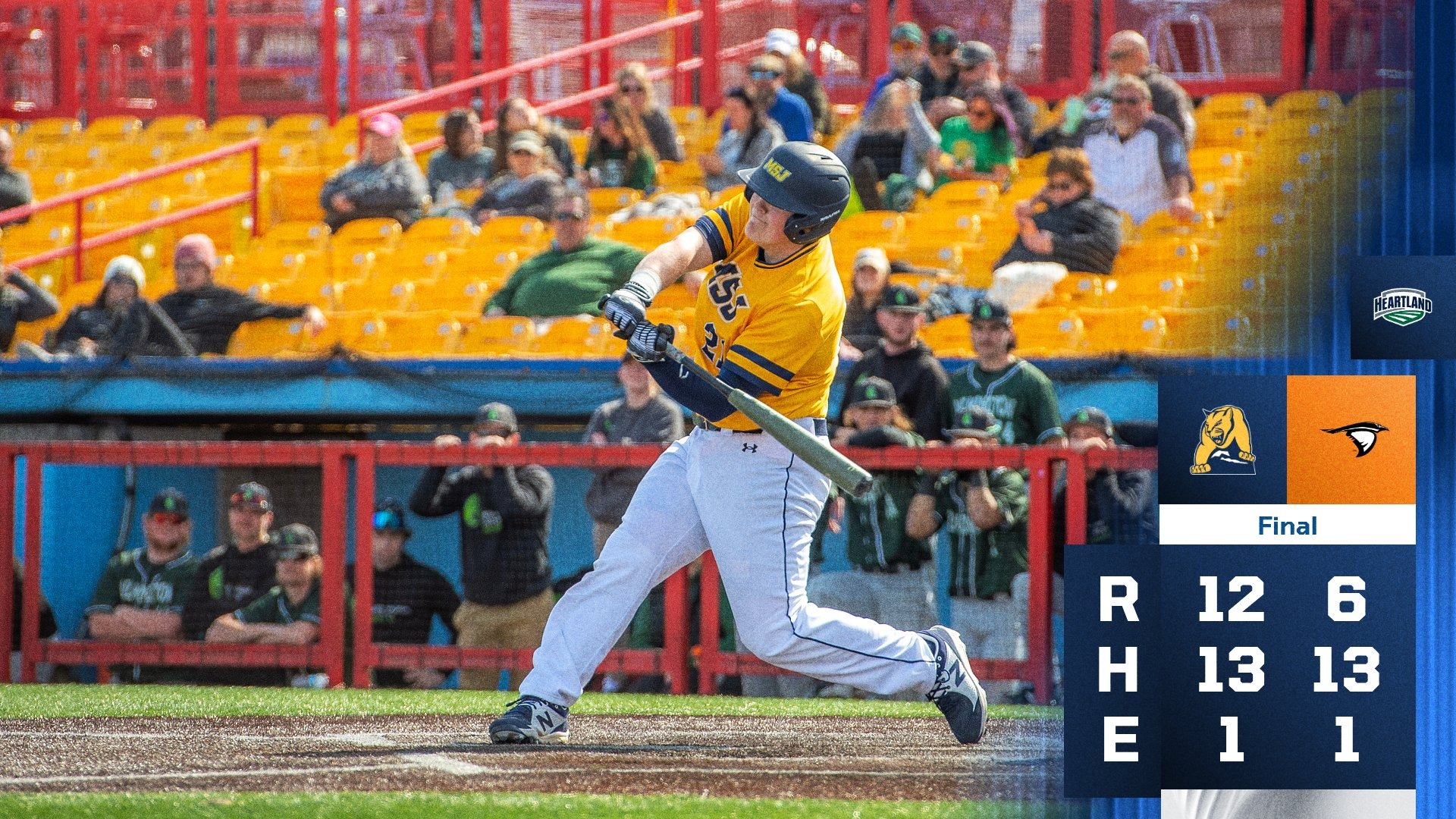 Baseball Player Swinging in Graphic 