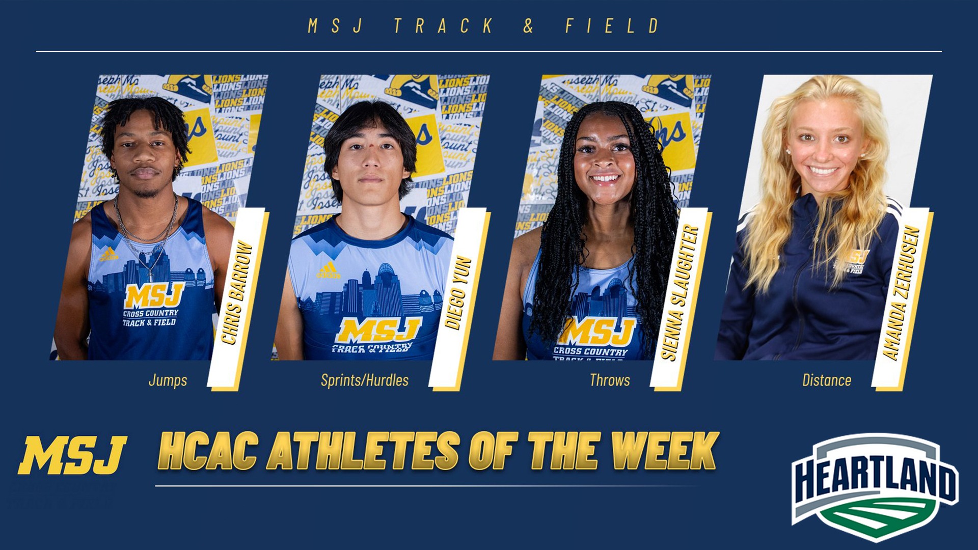 Four Lions earn HCAC Athlete of the Week Honors