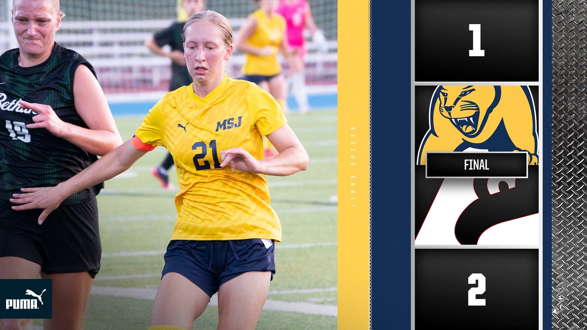 Lions Fall 2-1