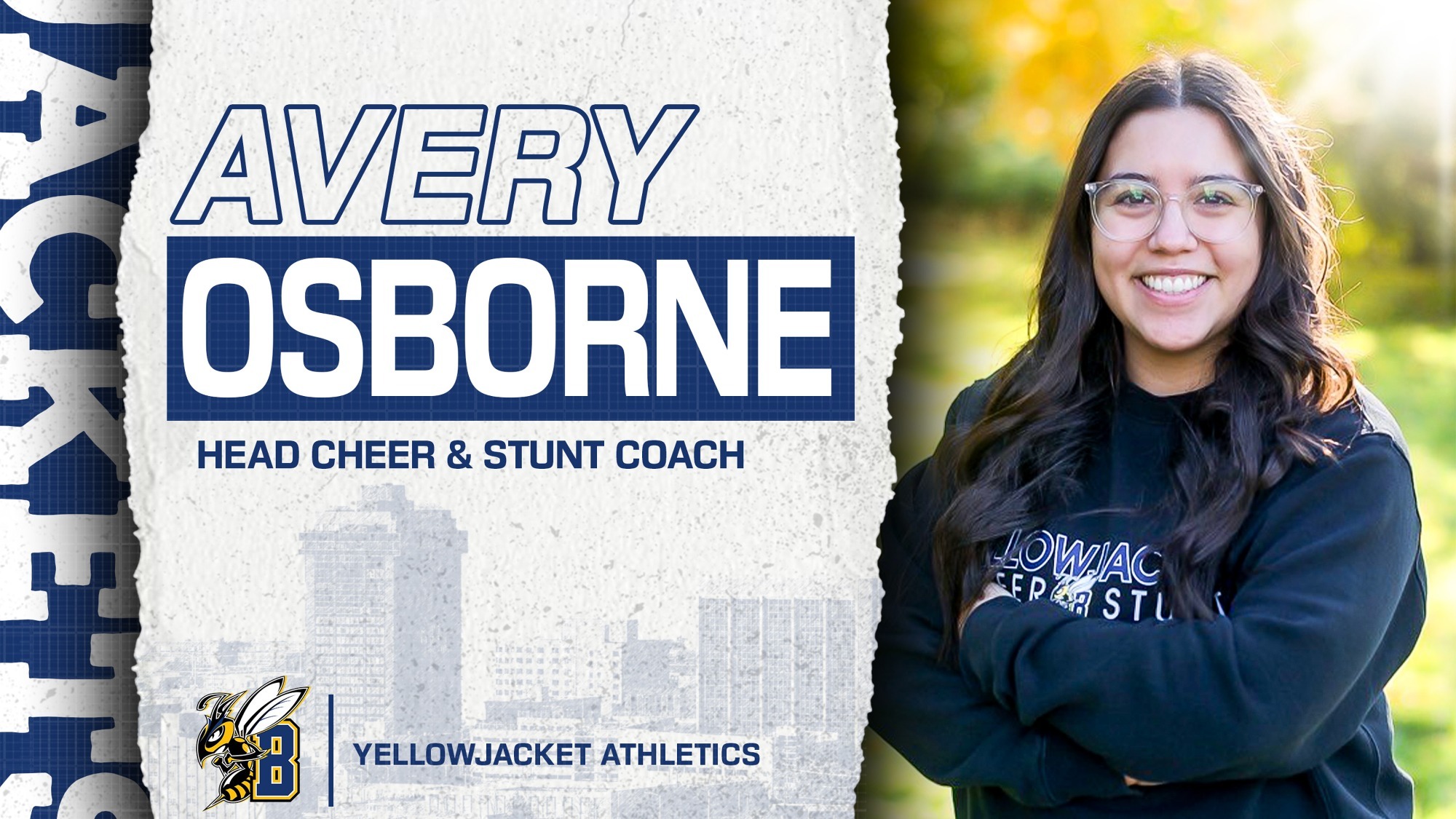 Avery Osborne is announced as the new MSUB cheer & stunt head coach